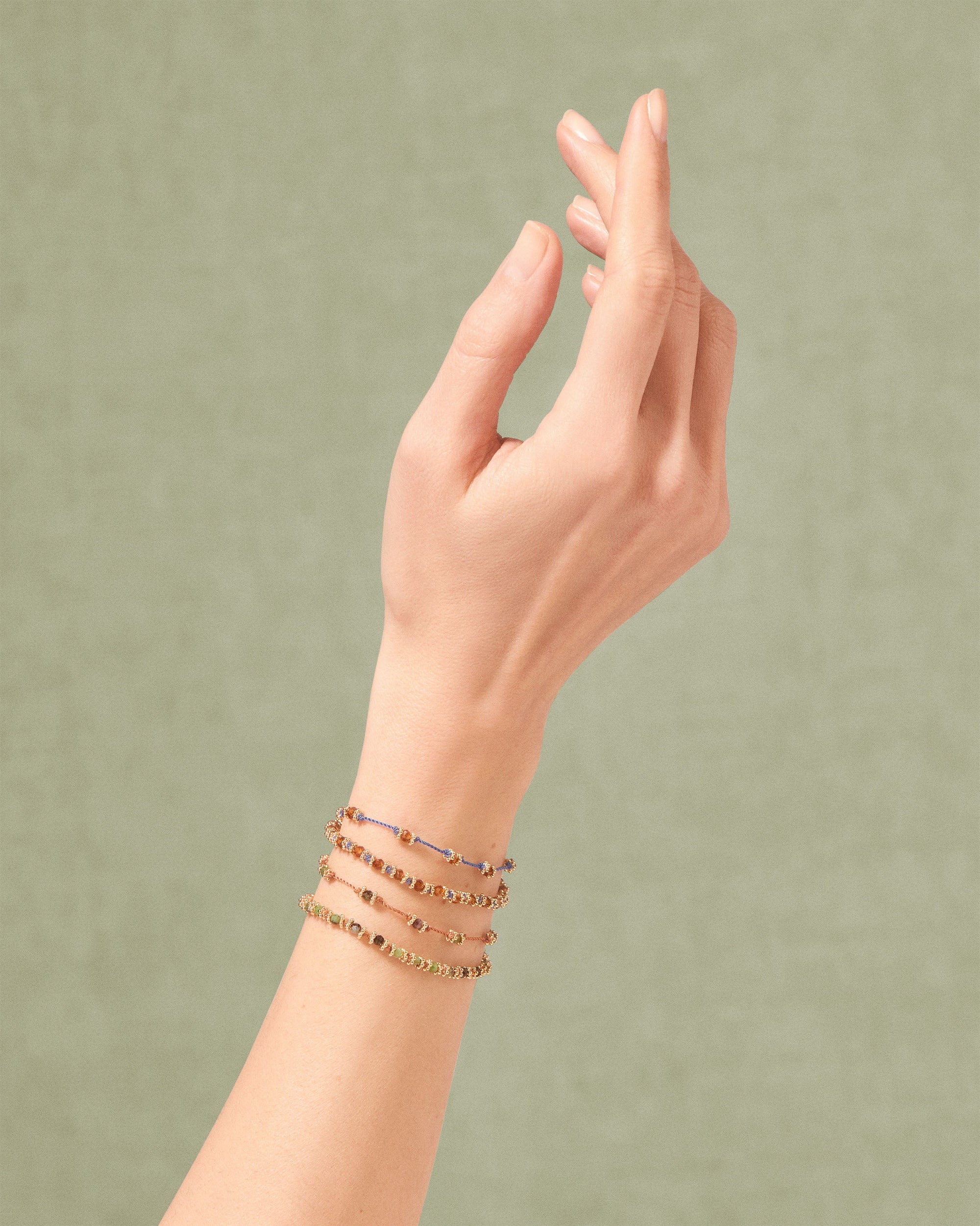 Bracelet Lotus Zoïsite