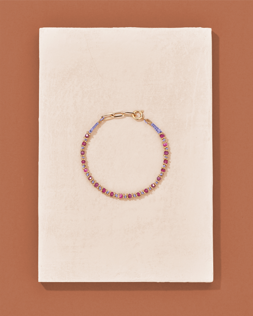 Bracelet Kamala Rubis Rose