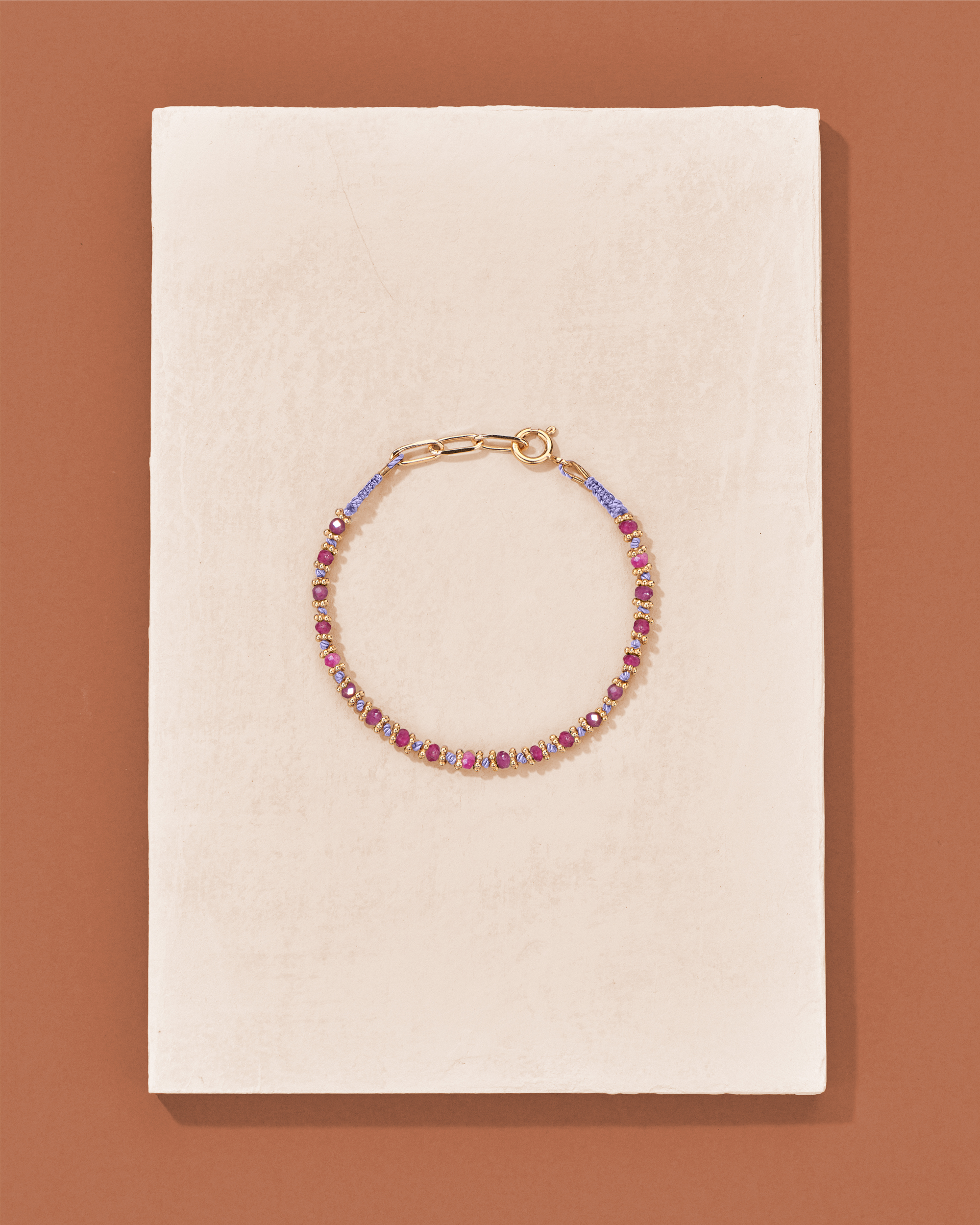 Bracelet Kamala Rubis Rose