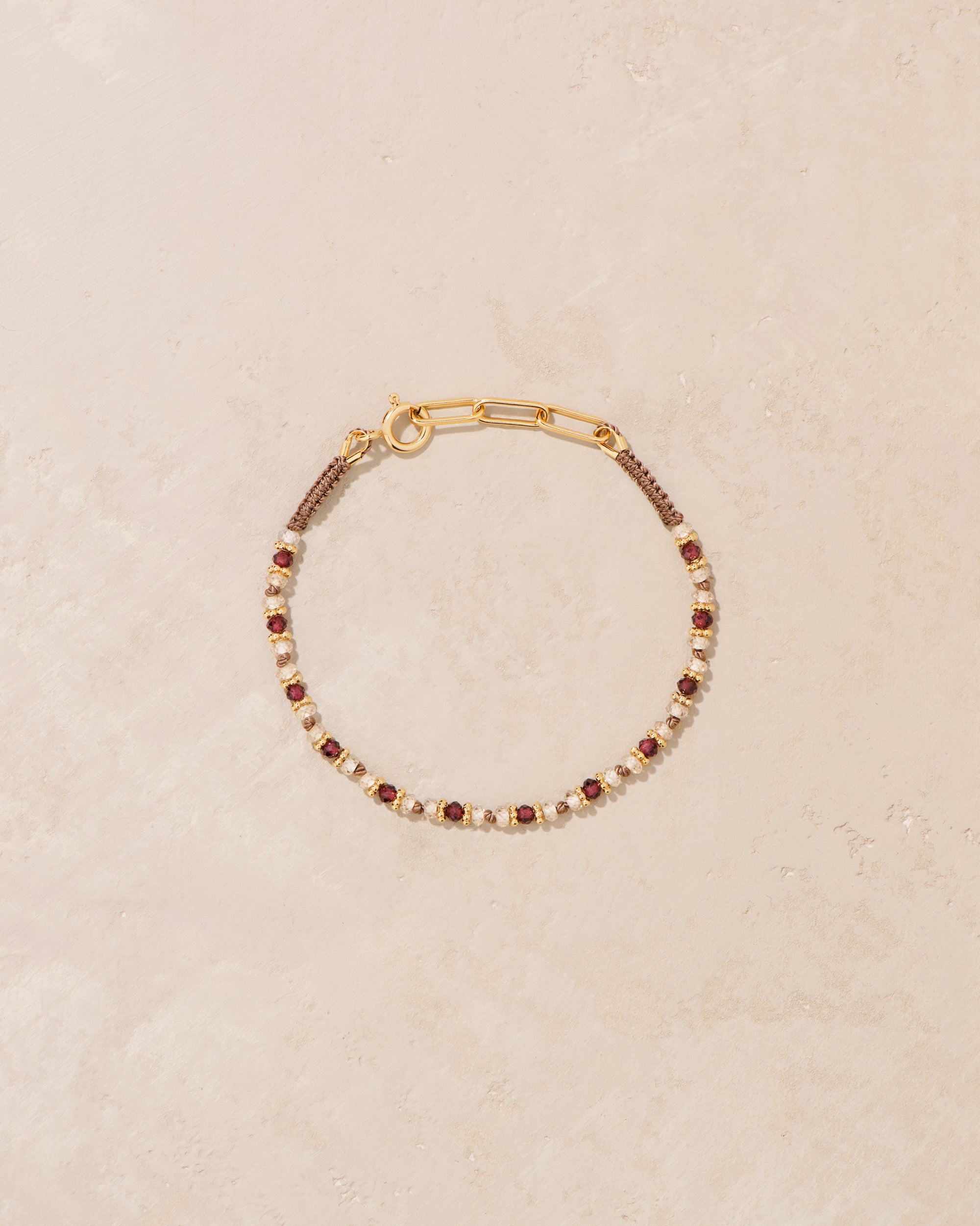 Bracelet Kravat Grenat