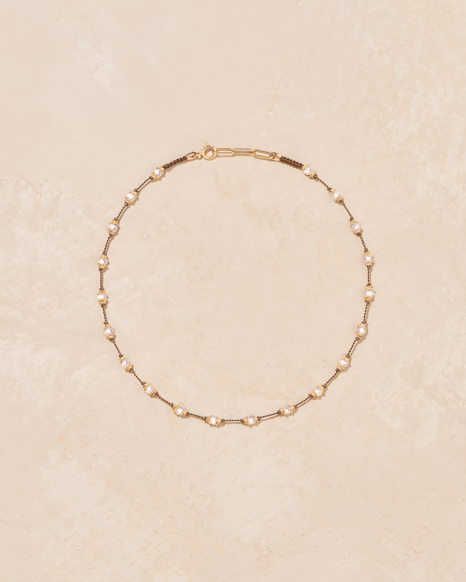 Collier Peony Perles D'eau Douce