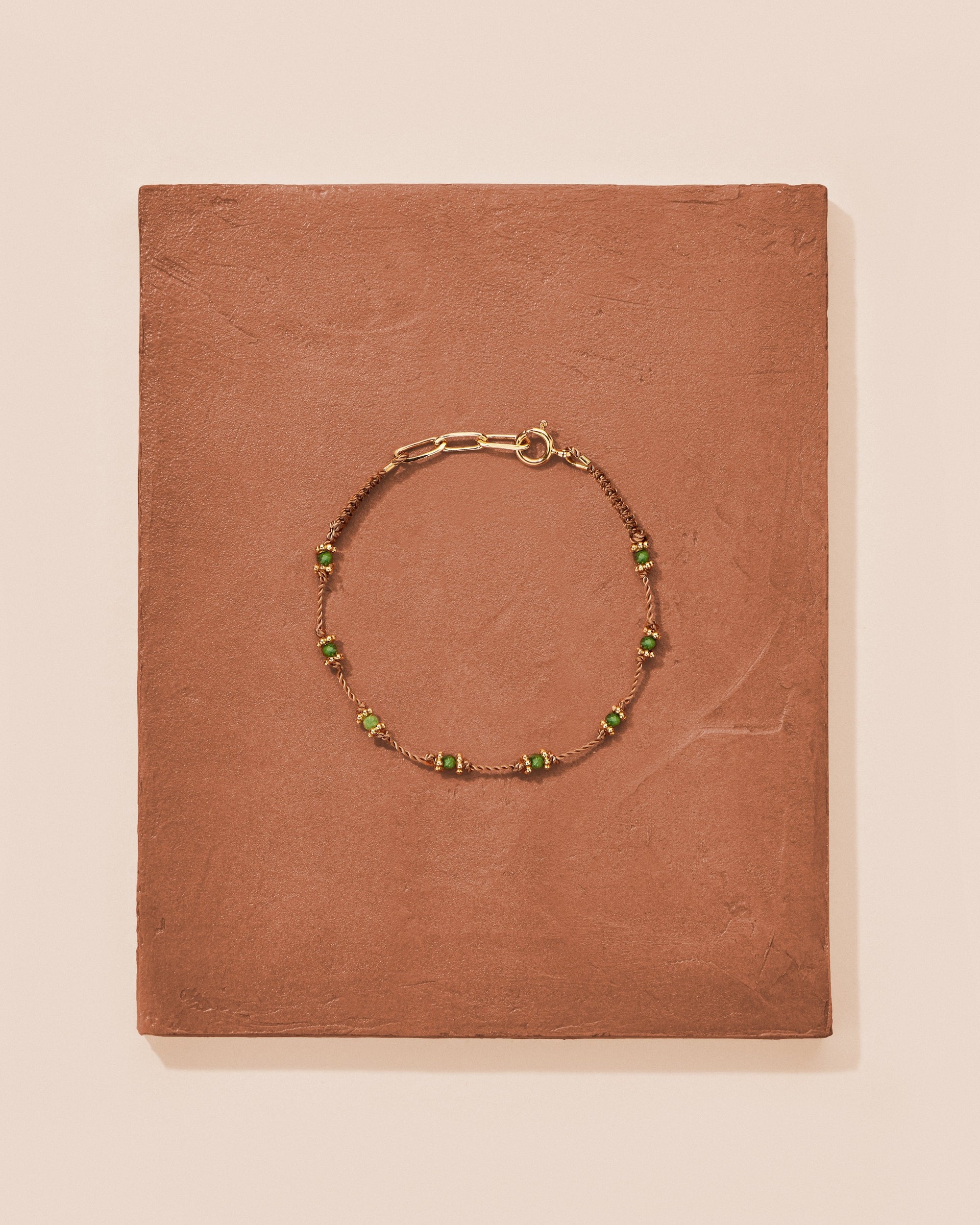 Bracelet Lotus Zoïsite