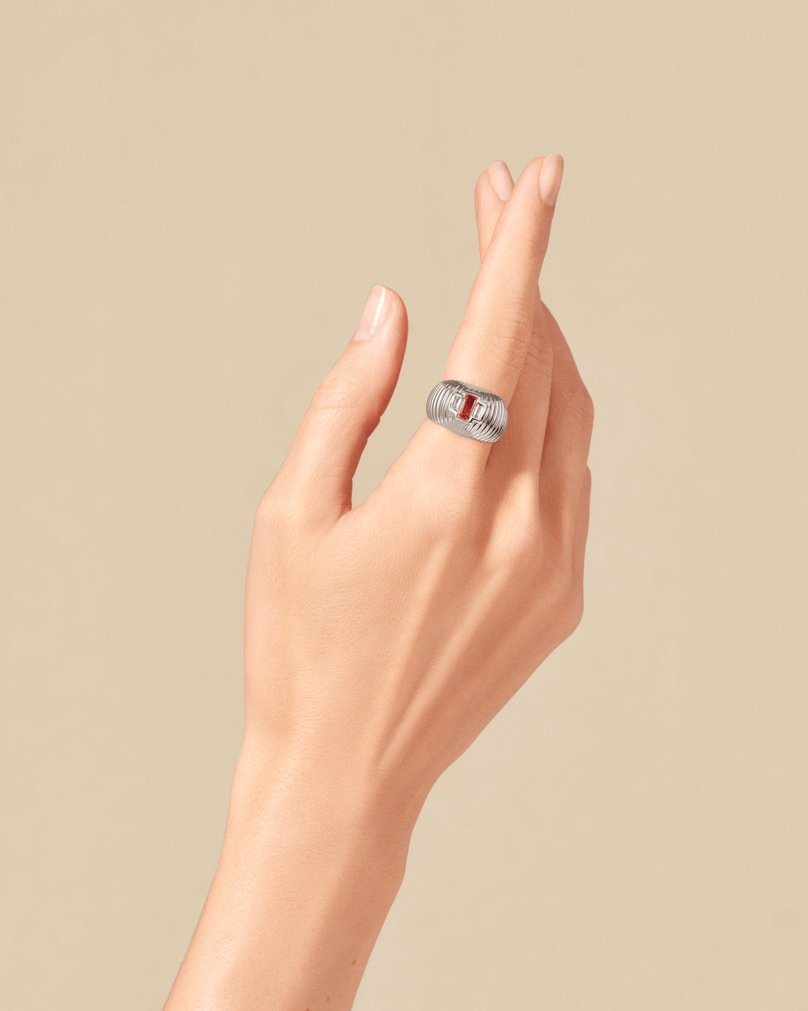 Bague Neela Rhodolite Argent - TITYARAVY