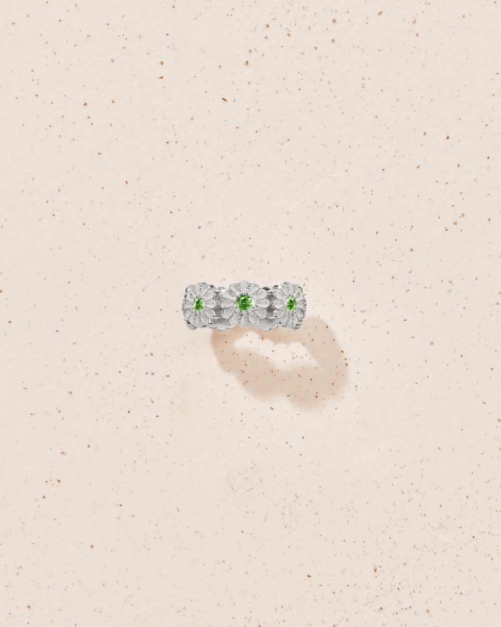 Bague Saï - 7 Diopside Argent - TITYARAVY