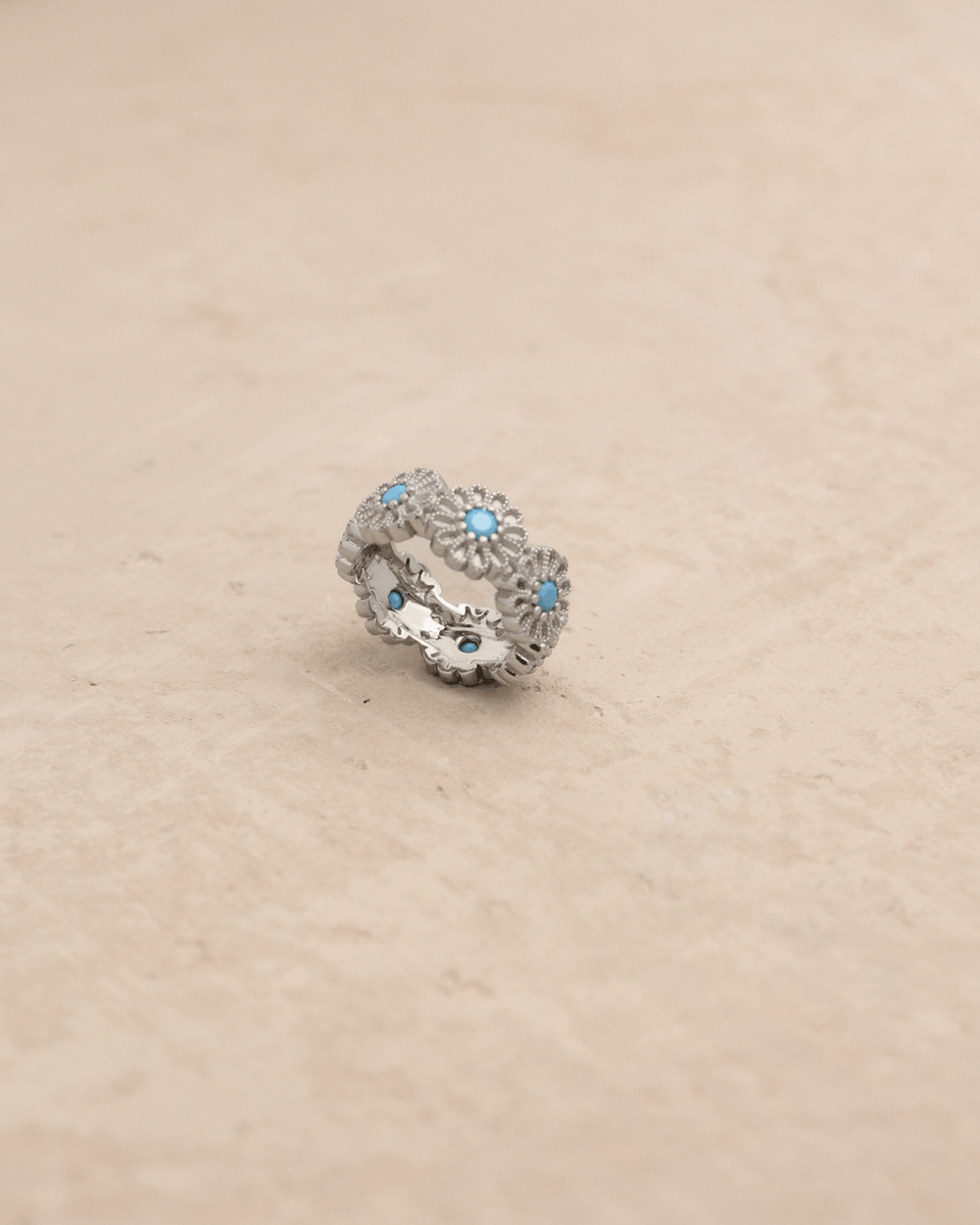 Bague Saï - 7 Turquoise Argent - TITYARAVY