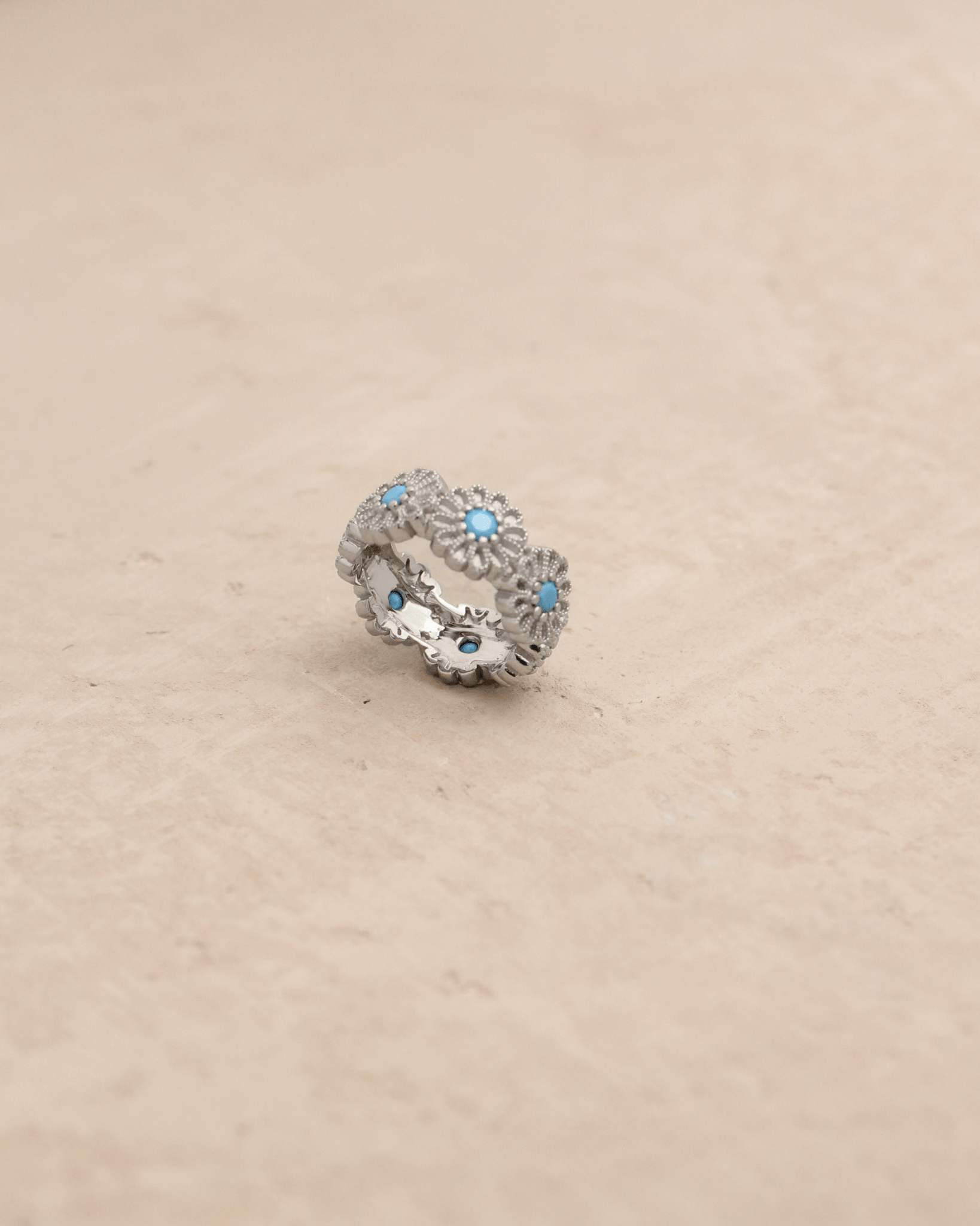 Bague Saï - 7 Turquoise Argent - TITYARAVY