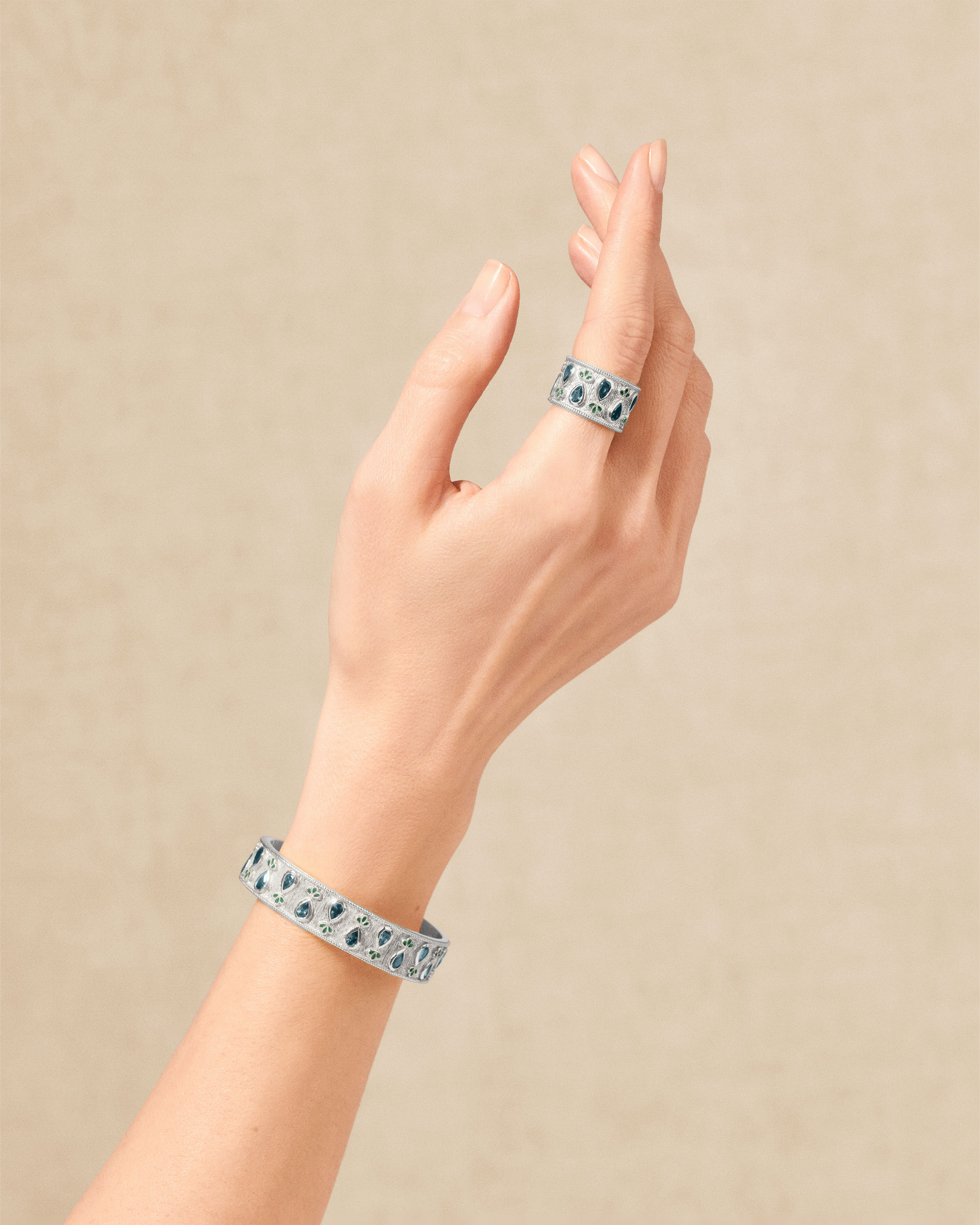 Bague Heng Argent Topaze London