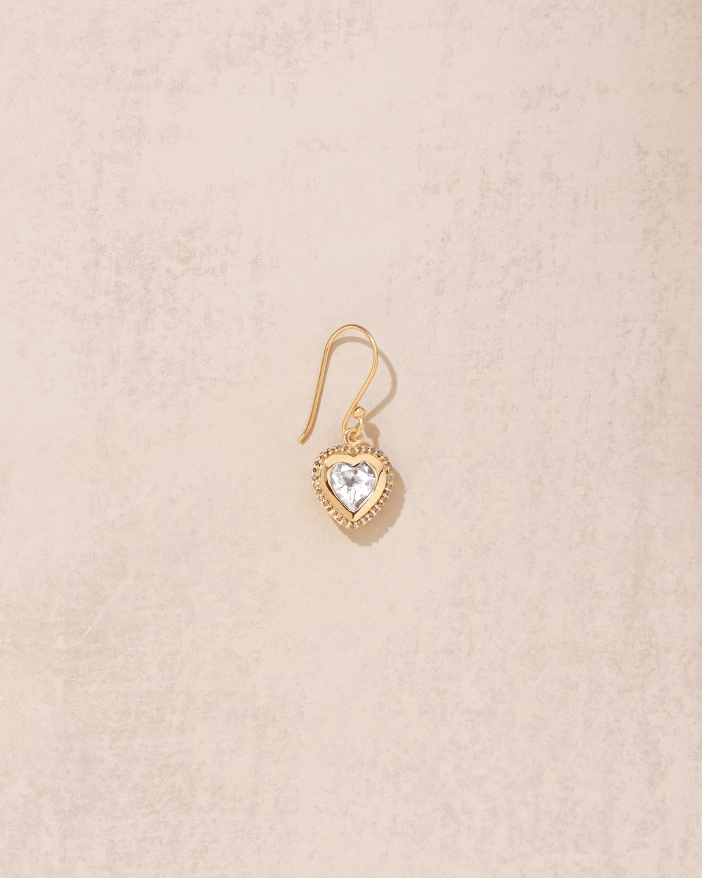 Boucle d'oreille Gini Topaze Blanche - TITYARAVY