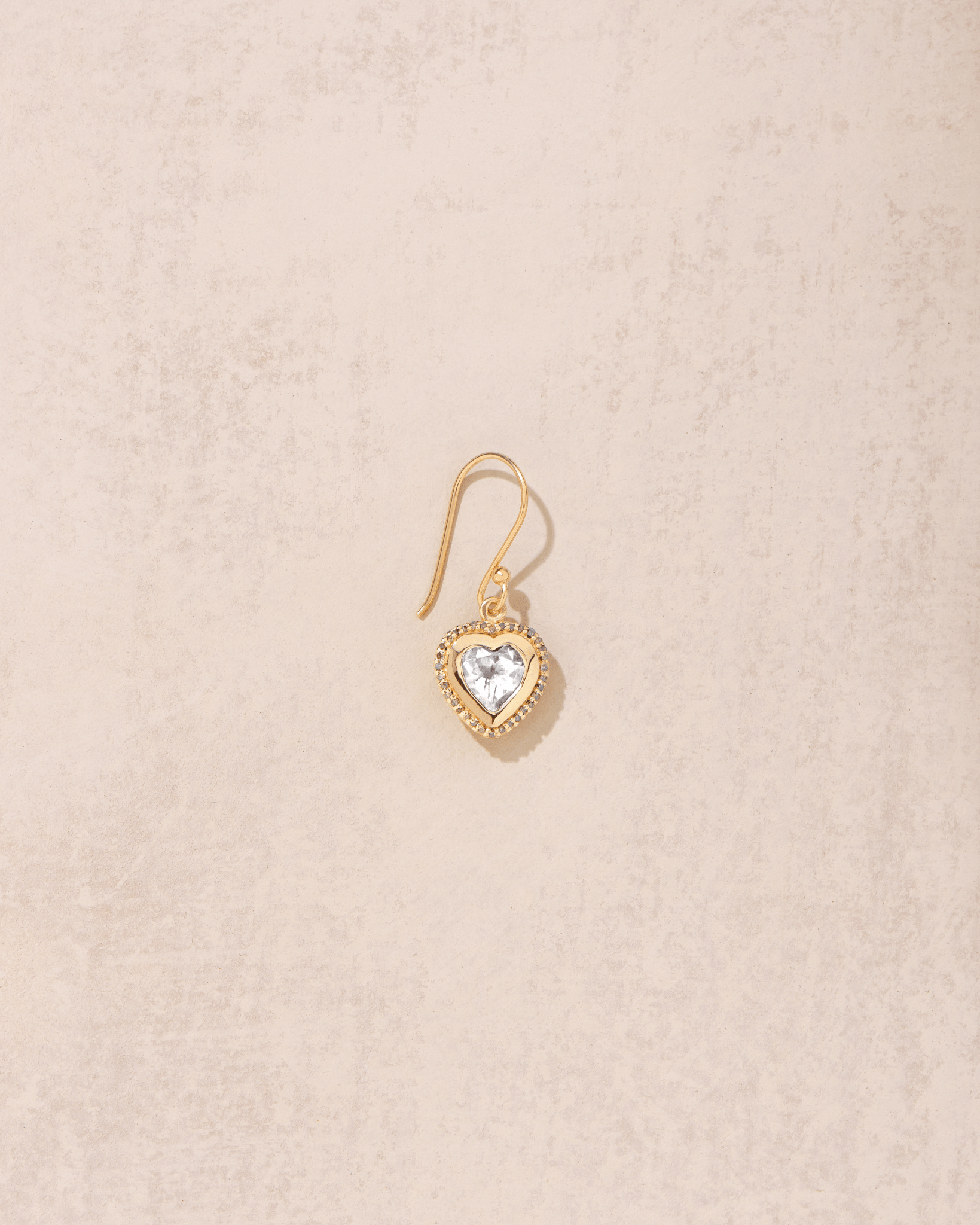 Boucle d'oreille Gini Topaze Blanche - TITYARAVY