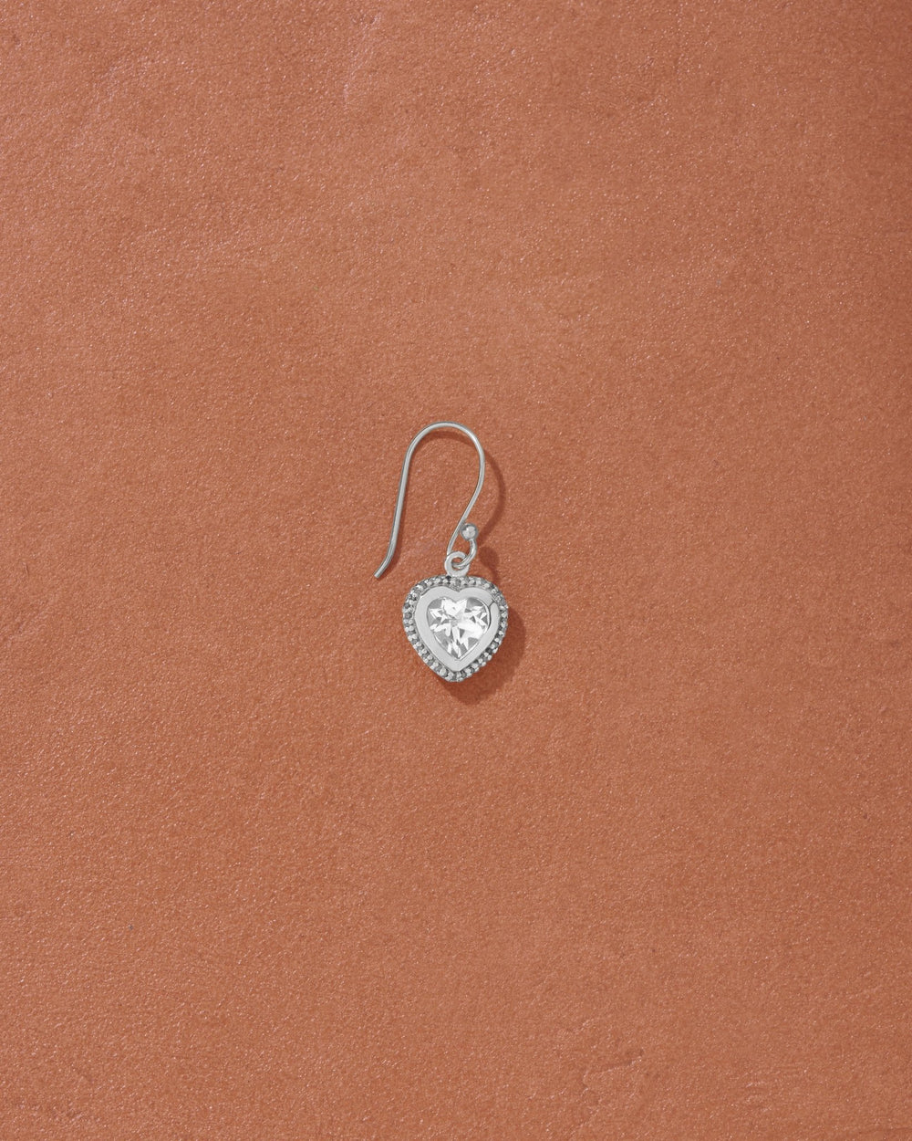 Boucle d'oreille Gini Topaze blanche - TITYARAVY