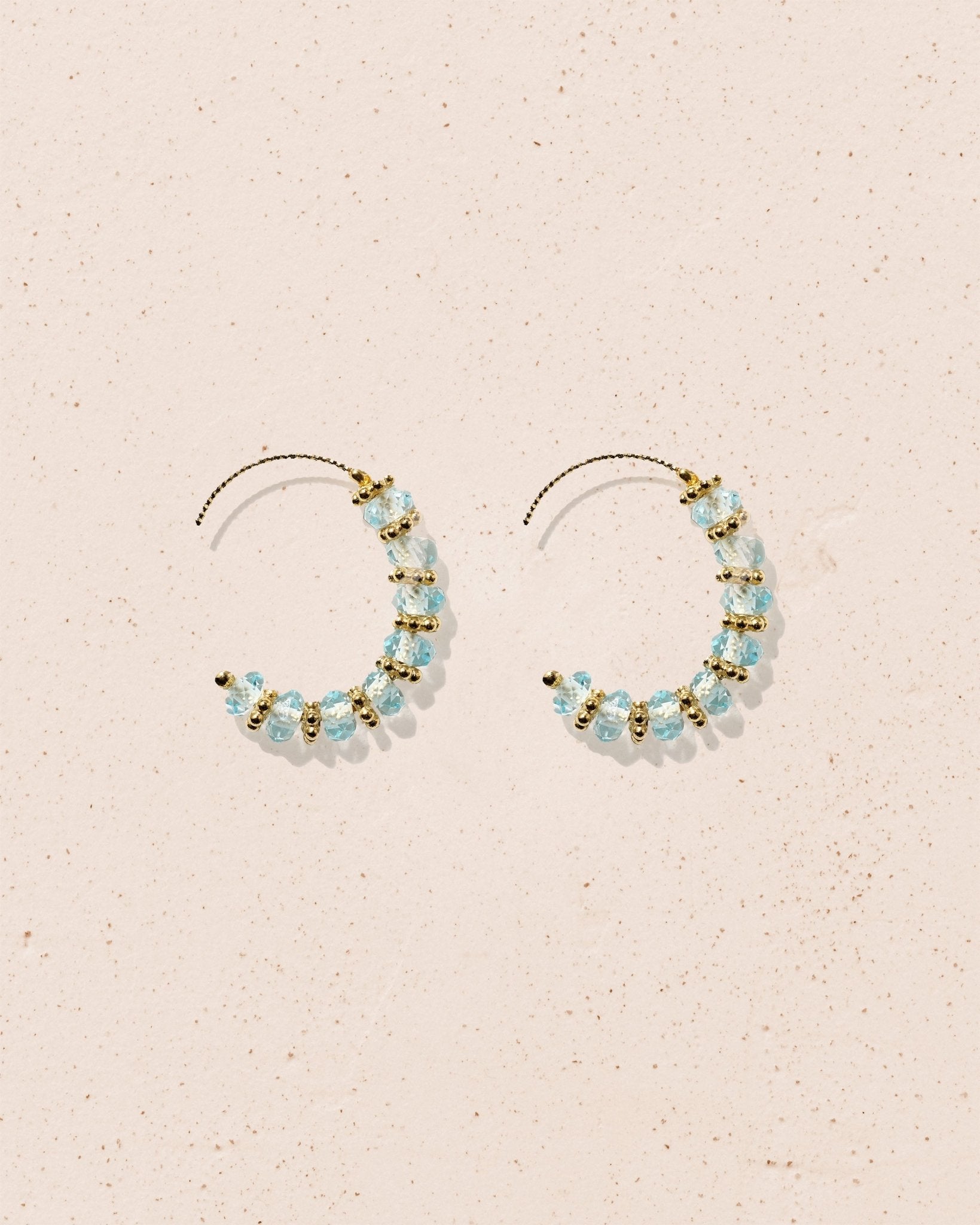 Boucles d’oreilles Amara Aigue Marine - TITYARAVY