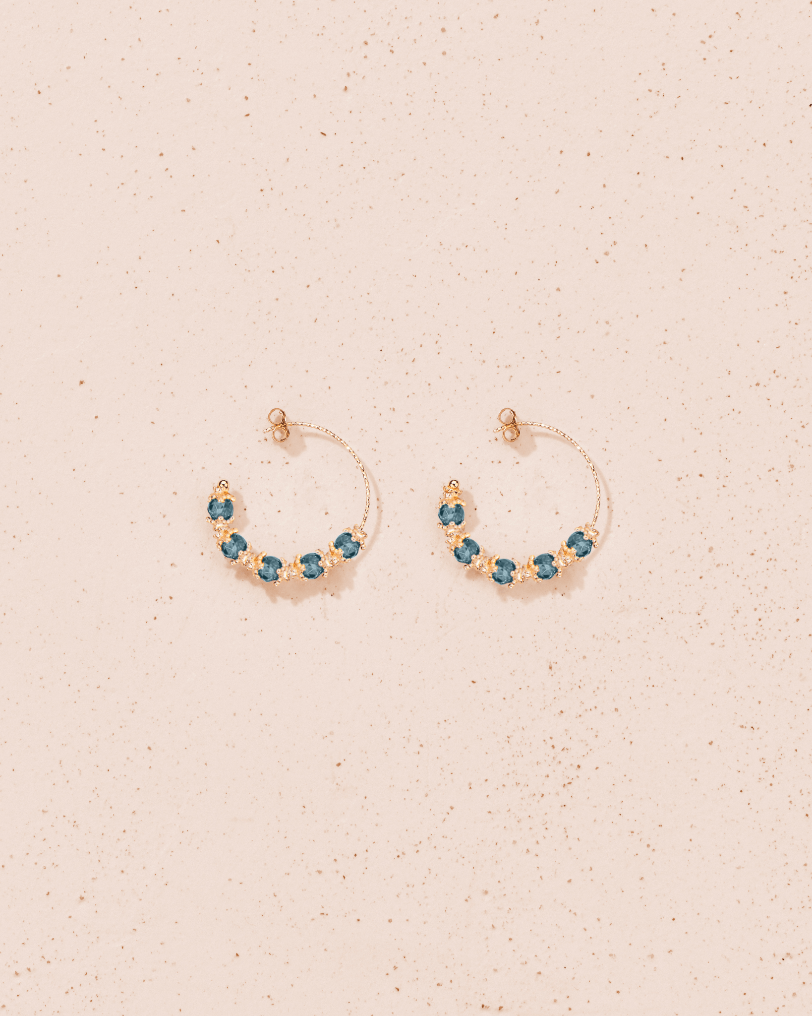 Boucles d’oreilles Kamilah Aigue Marine Santa Maria - TITYARAVY
