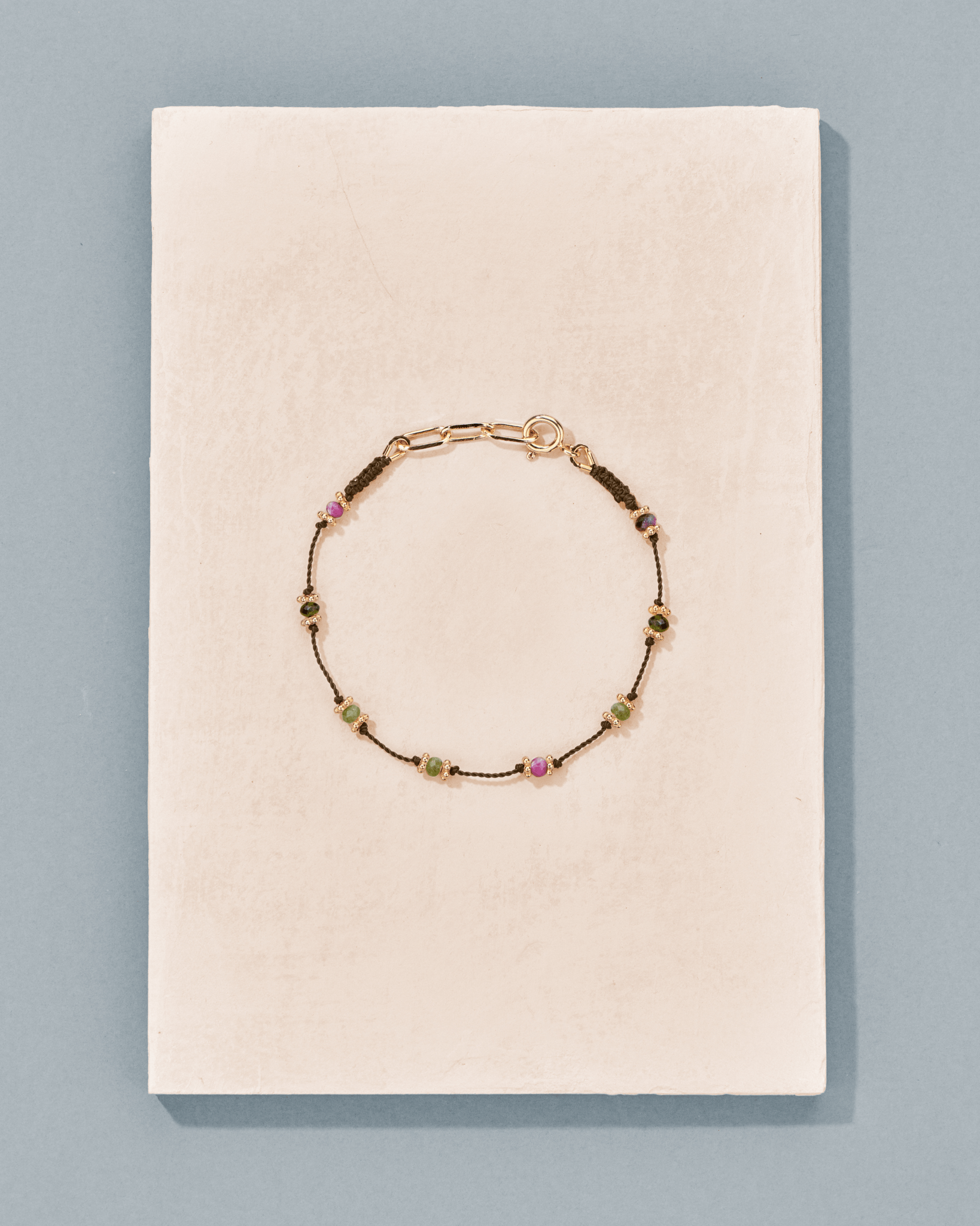 Bracelet Lotus marron zoïsite - TITYARAVY