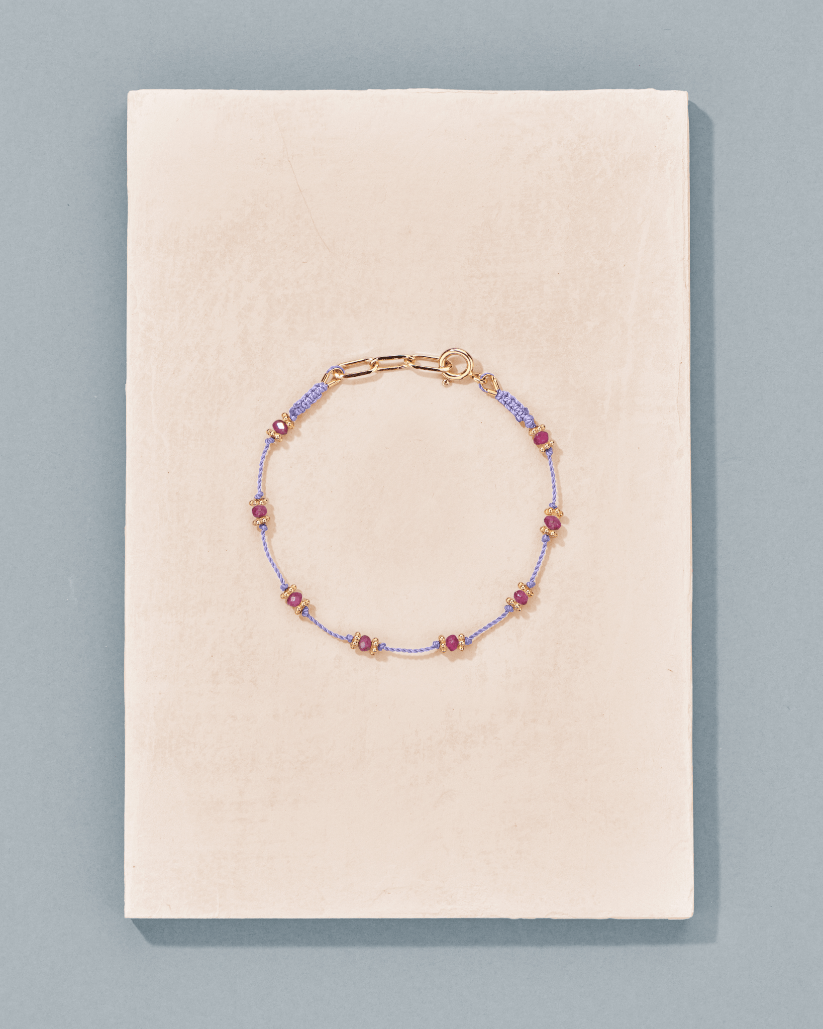 Bracelet Lotus Rubis Rose - TITYARAVY