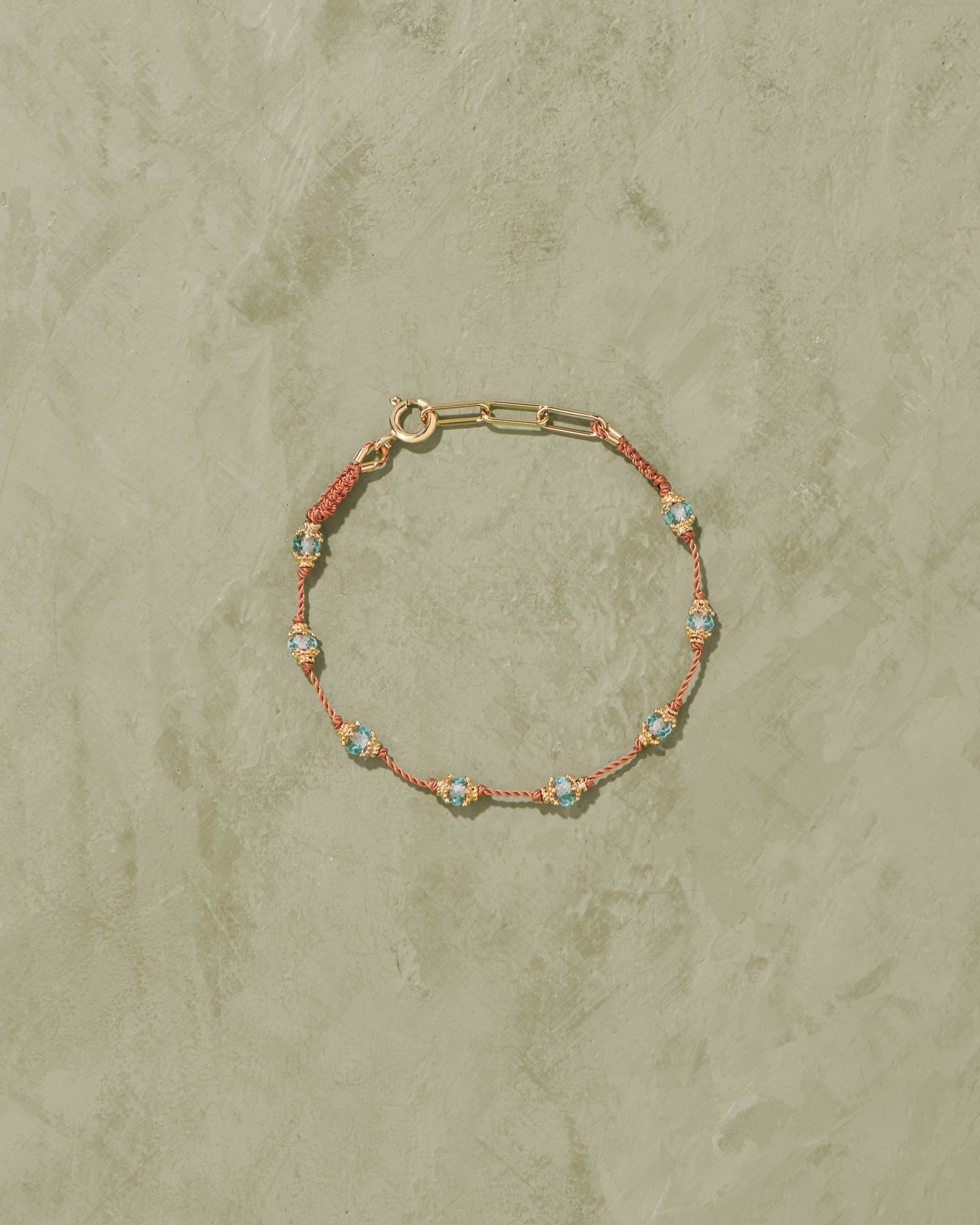 Bracelet Peony Aigue Marine - TITYARAVY