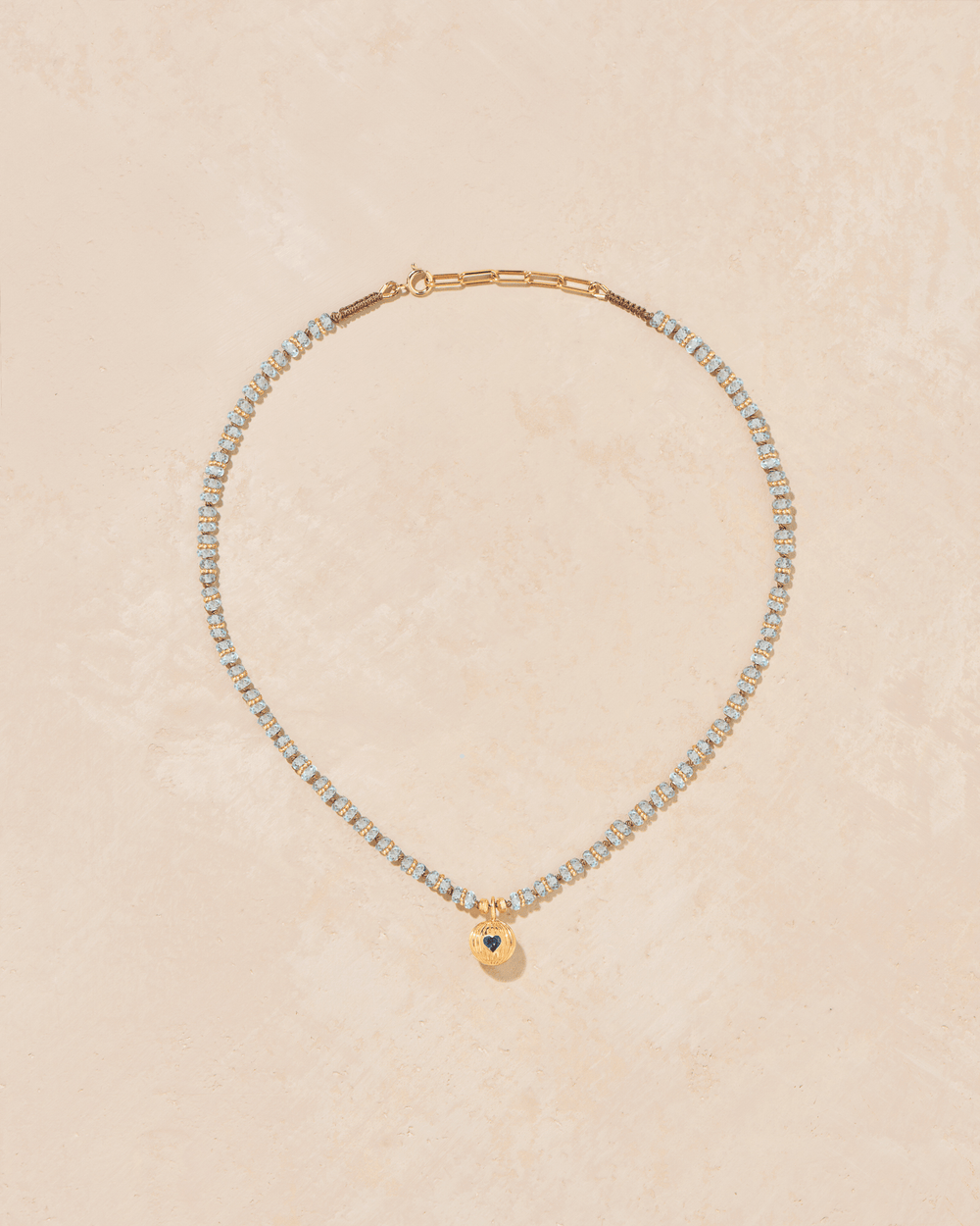 Collier Amara K aigue marine - TITYARAVY