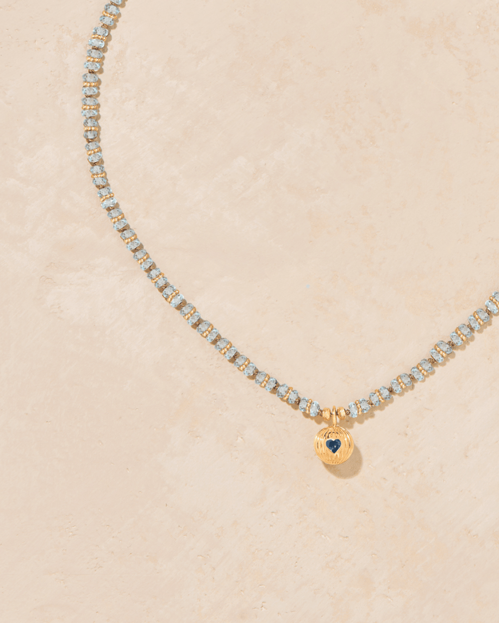 Collier Amara K Aigue Marine - TITYARAVY