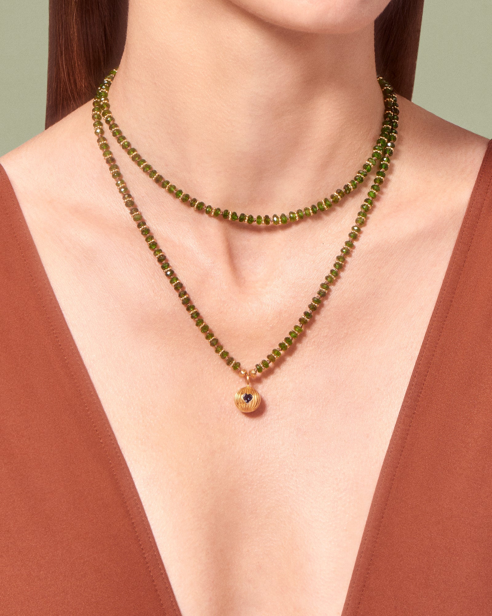 Collier Amara K Diopside - TITYARAVY