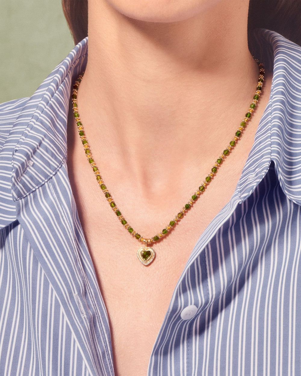 Collier Gini K Diopside - TITYARAVY