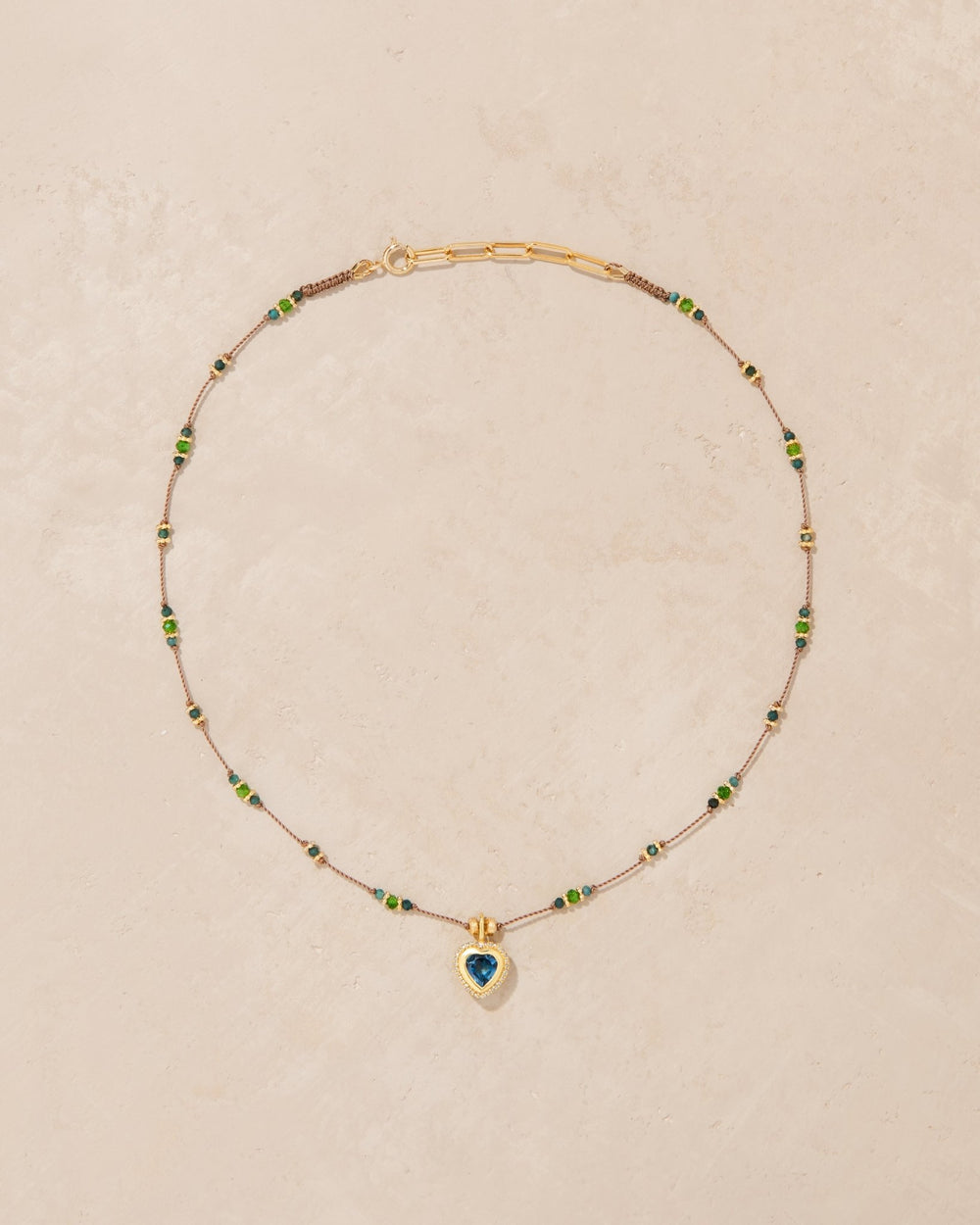 Collier Gini P Gradidierite et Diopside - TITYARAVY