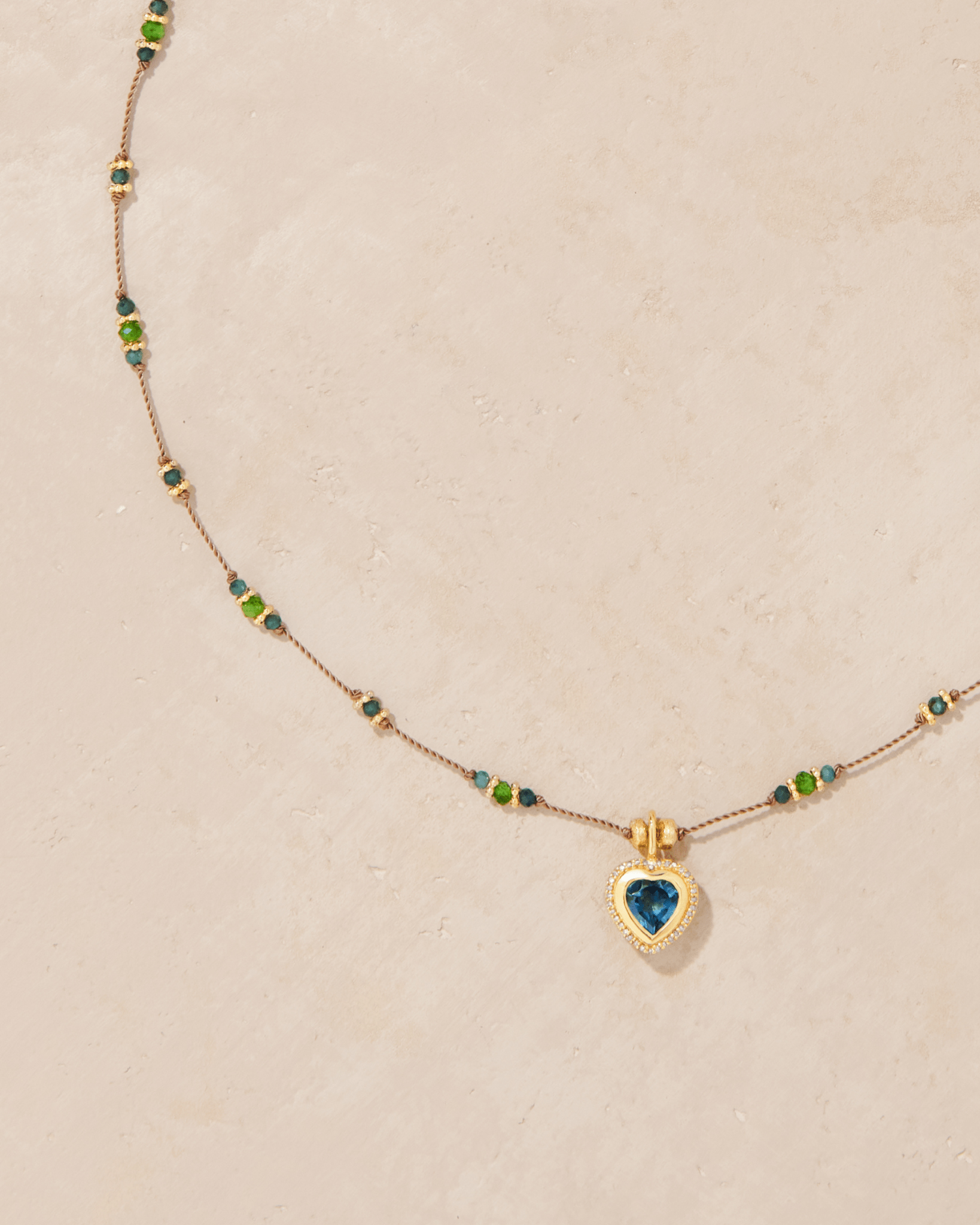Collier Gini P Grandidierite & Diopside - TITYARAVY