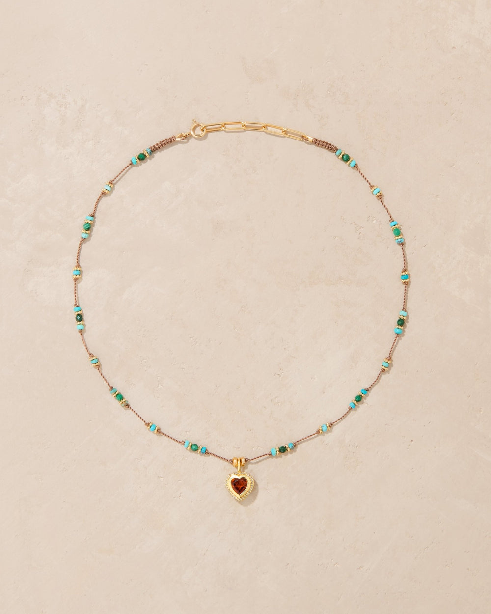 Collier Gini P Turquoise et Malachite - TITYARAVY