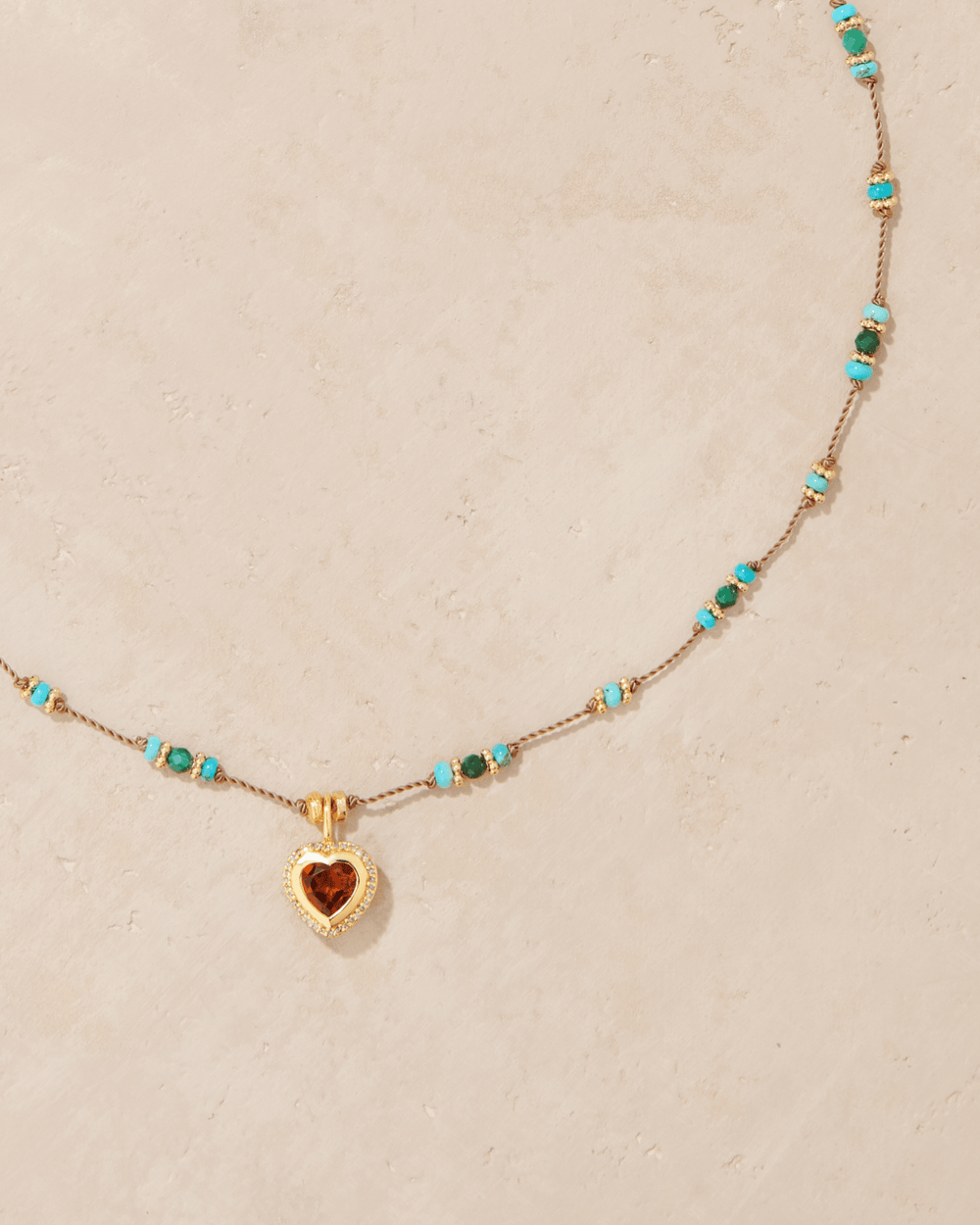 Collier Gini P Turquoise & Malachite - TITYARAVY