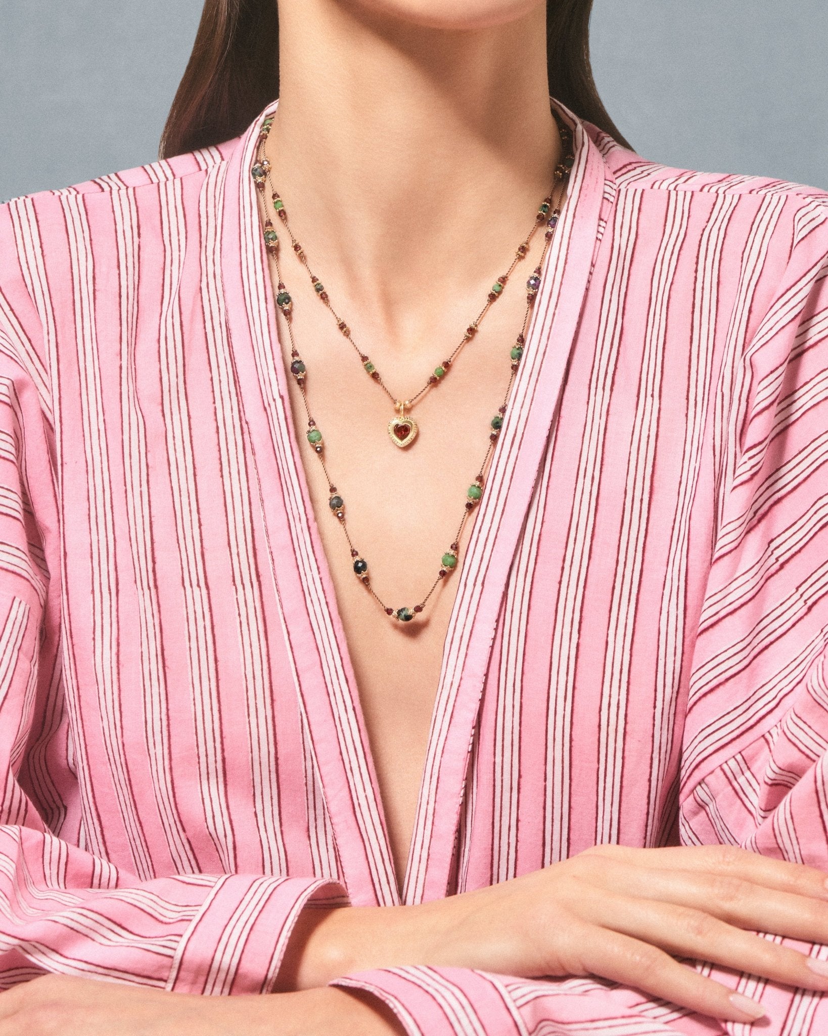 Collier Gini P Zoïsites - TITYARAVY