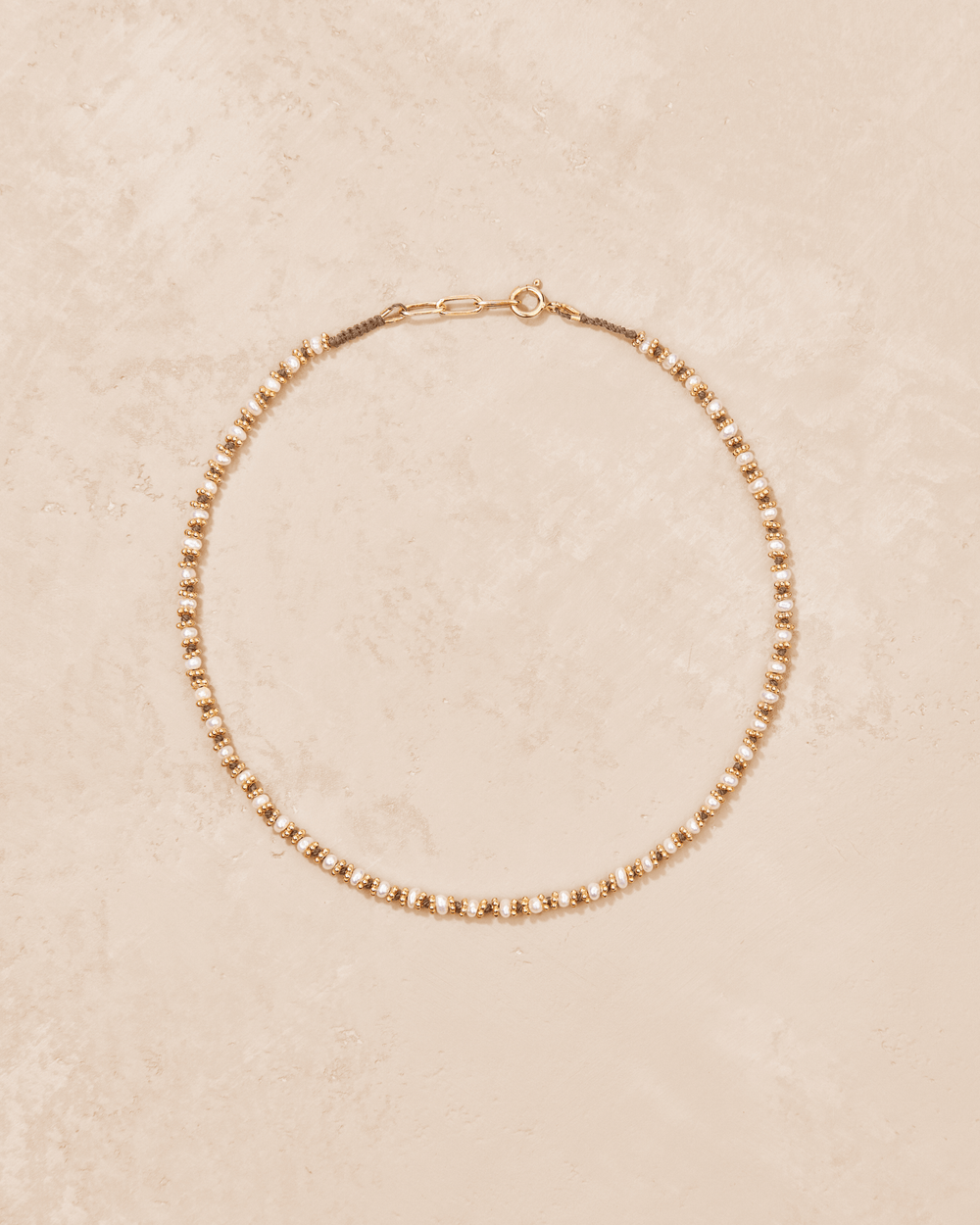 Necklace Kamala Beige Freshwater Pearls - TITYARAVY