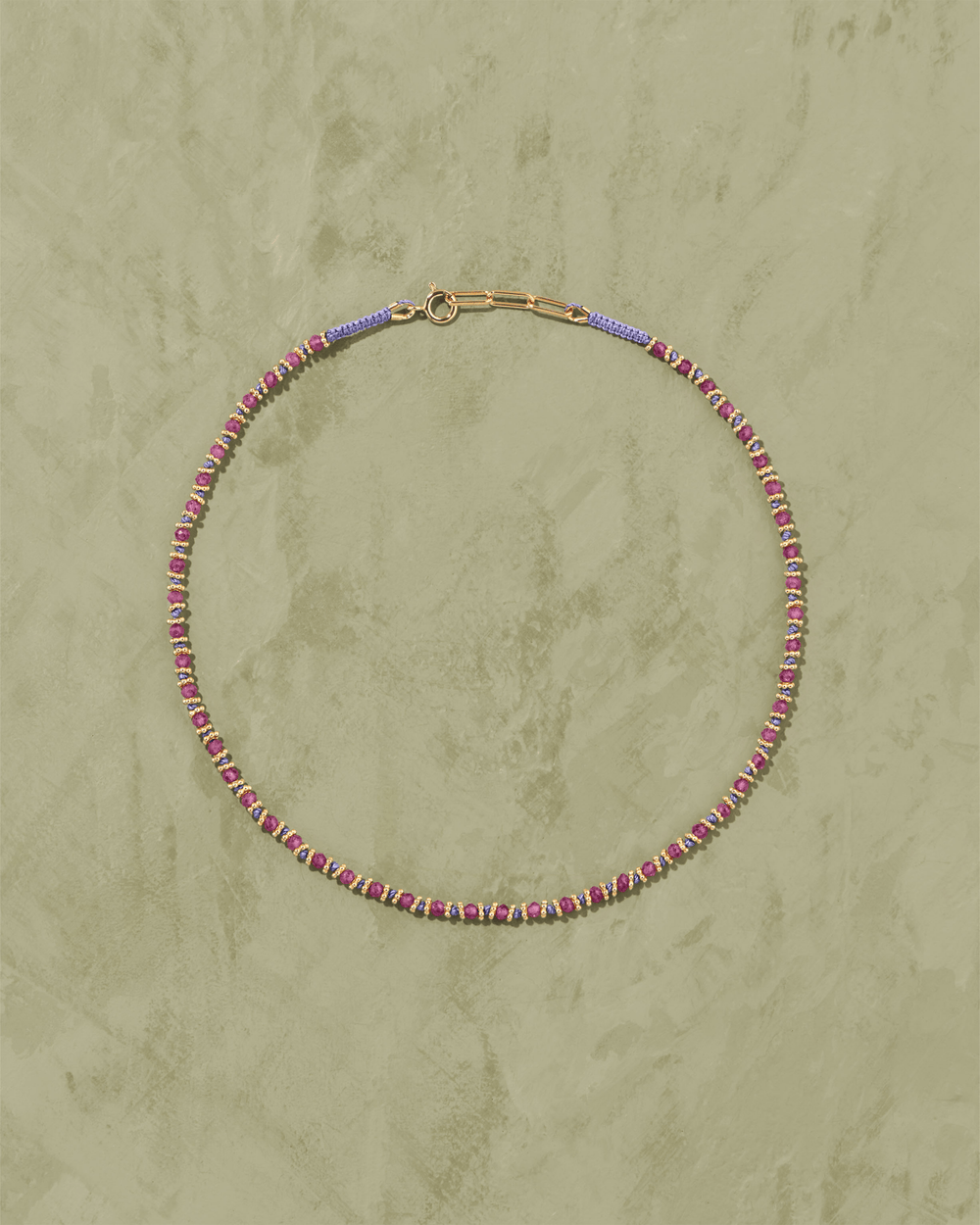 Collier Kamala Rubis Rose - TITYARAVY