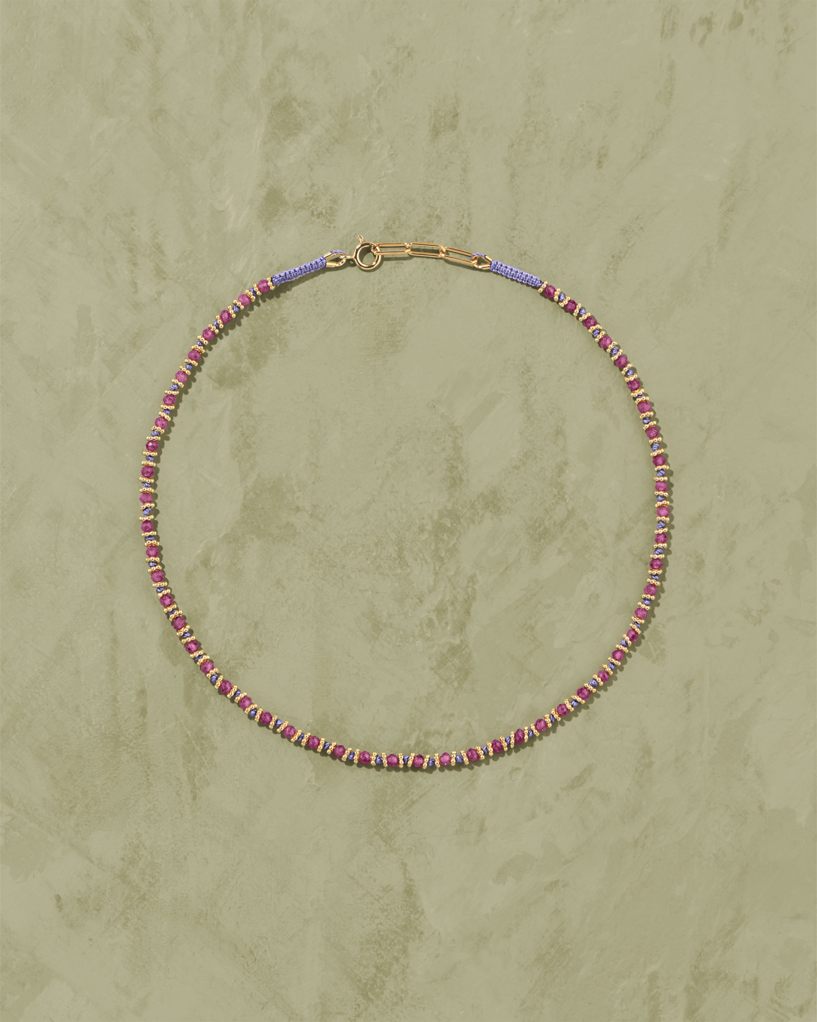 Collier Kamala Rubis Rose - TITYARAVY