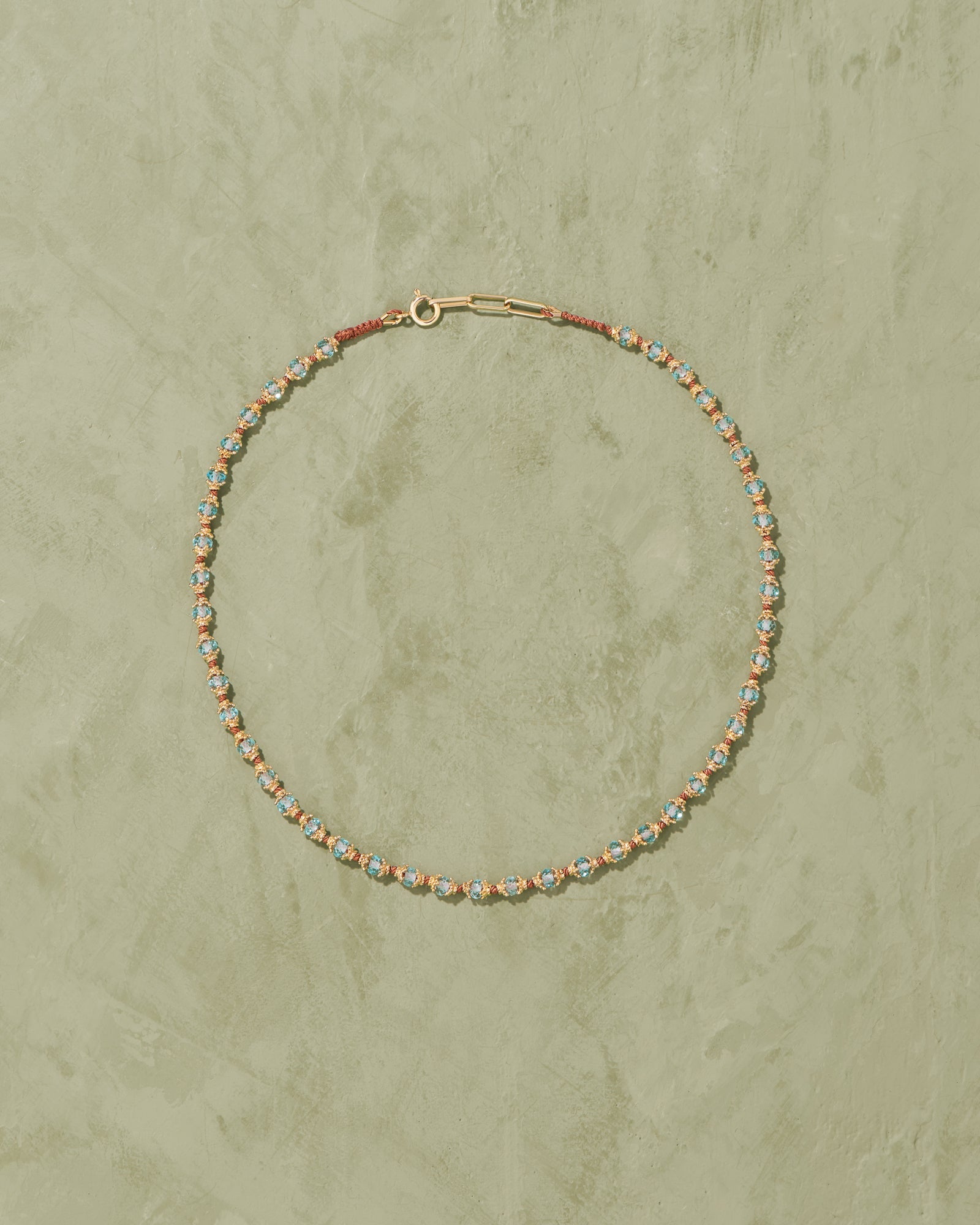 Collier Kamilah Aigue Marine - TITYARAVY