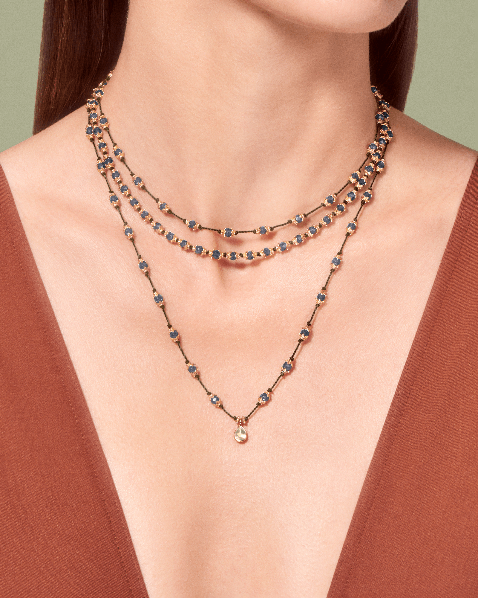 Necklace Kamilah Aquamarine Santa Maria - TITYARAVY
