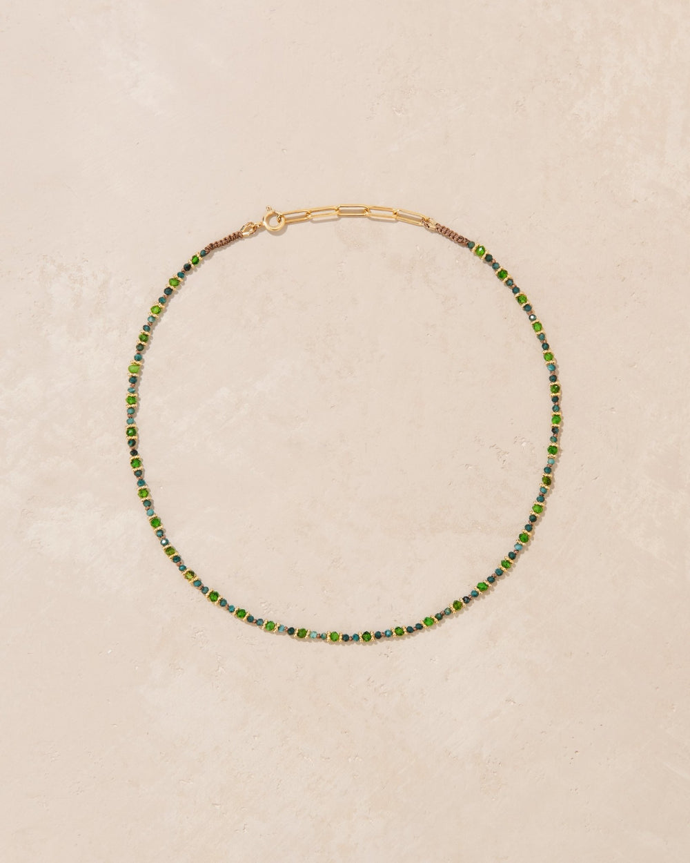 Collier Kravat Grandidierite & Diopside - TITYARAVY