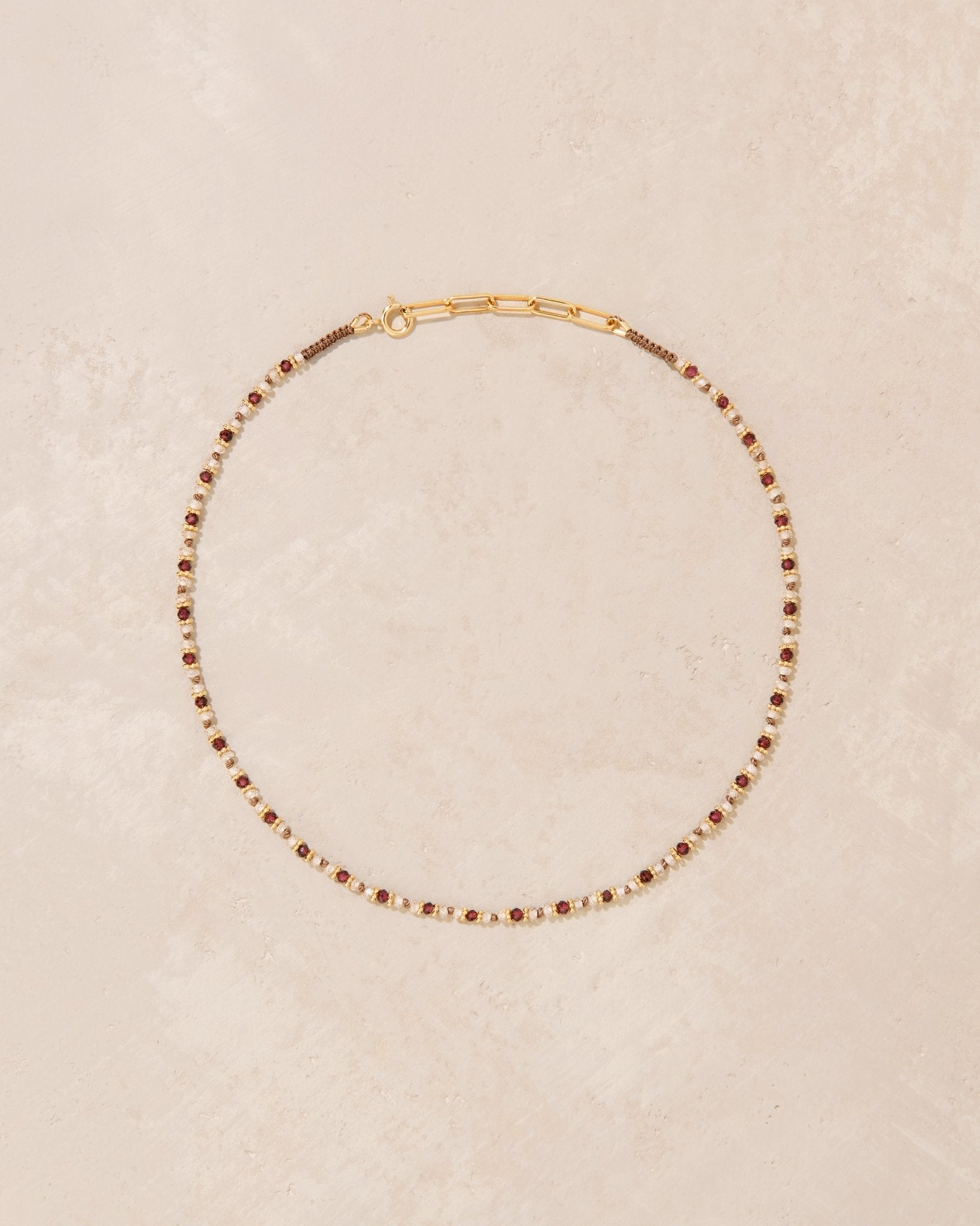 Collier Kravat Grenat - TITYARAVY