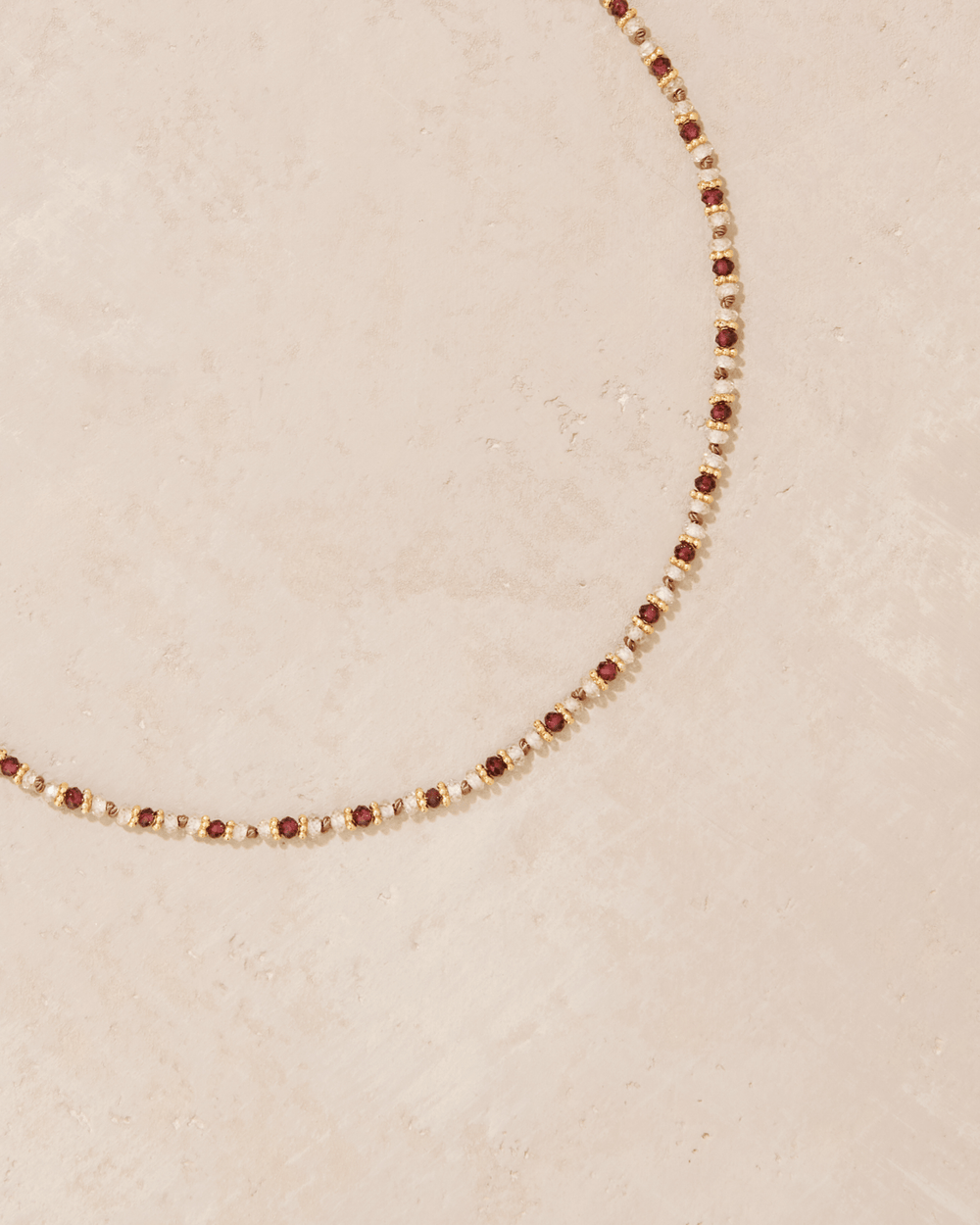 Collier Kravat Grenat - TITYARAVY