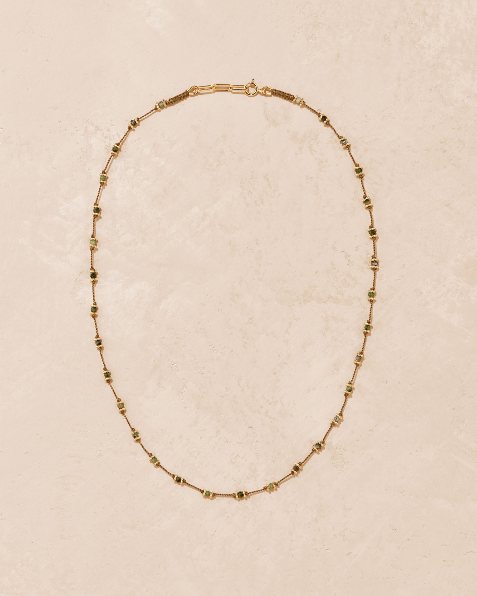 Collier Lotus Beige Zoïsite - TITYARAVY