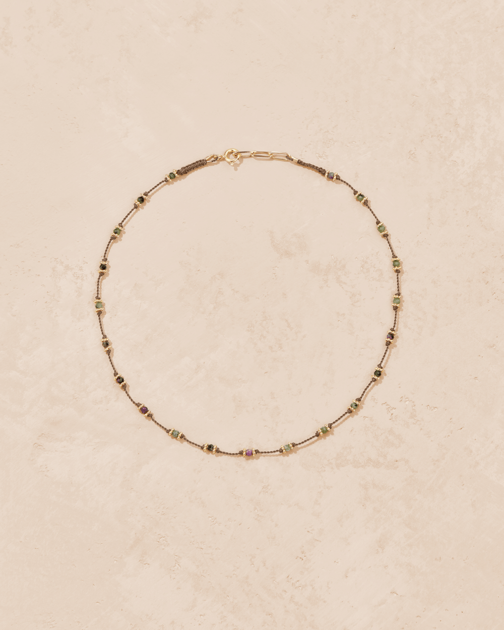 Collier Lotus beige zoïsite - TITYARAVY
