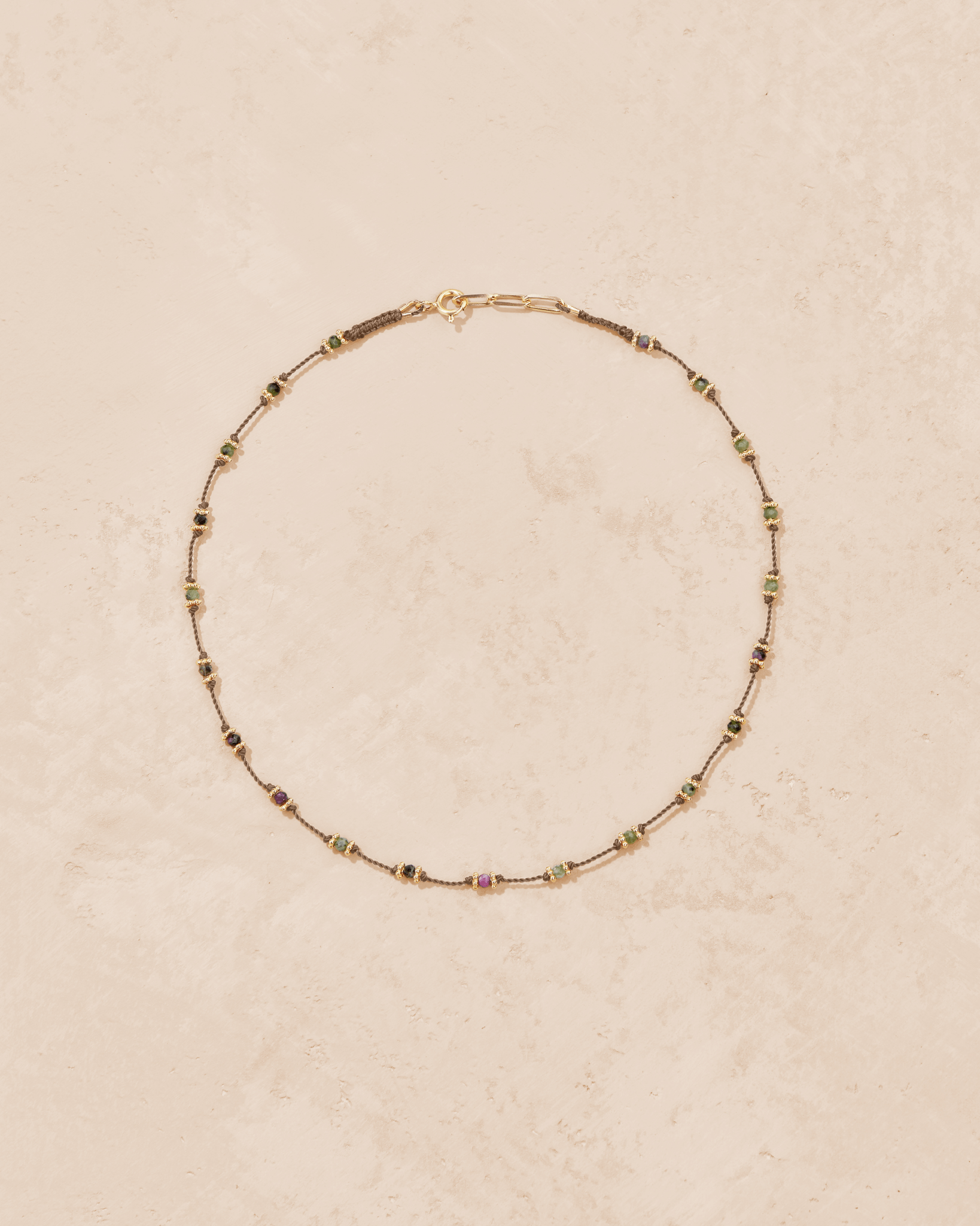 Collier Lotus beige zoïsite - TITYARAVY