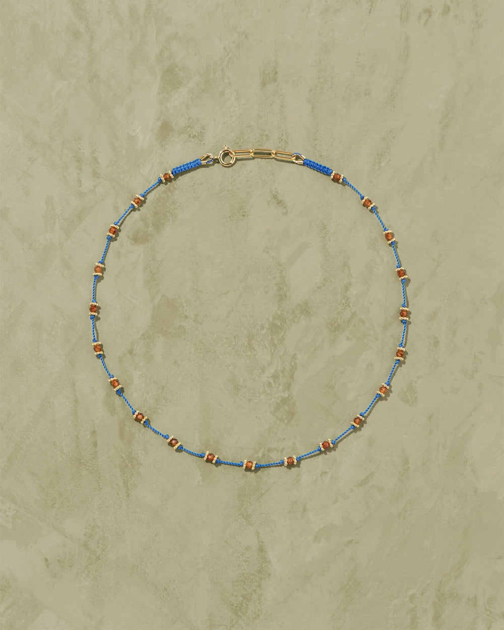 Collier Lotus Grenat Hessonite - TITYARAVY