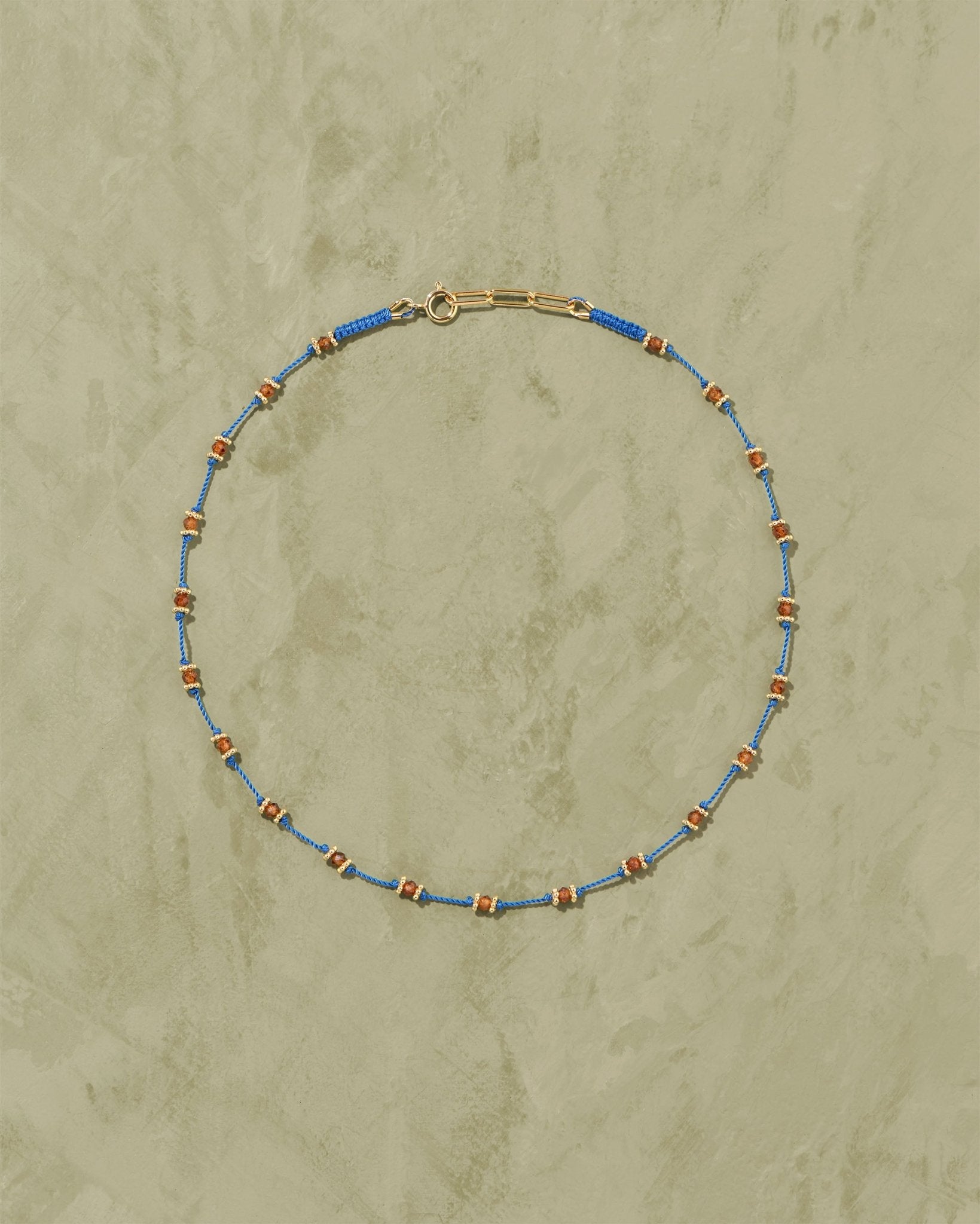 Collier Lotus Grenat Hessonite - TITYARAVY
