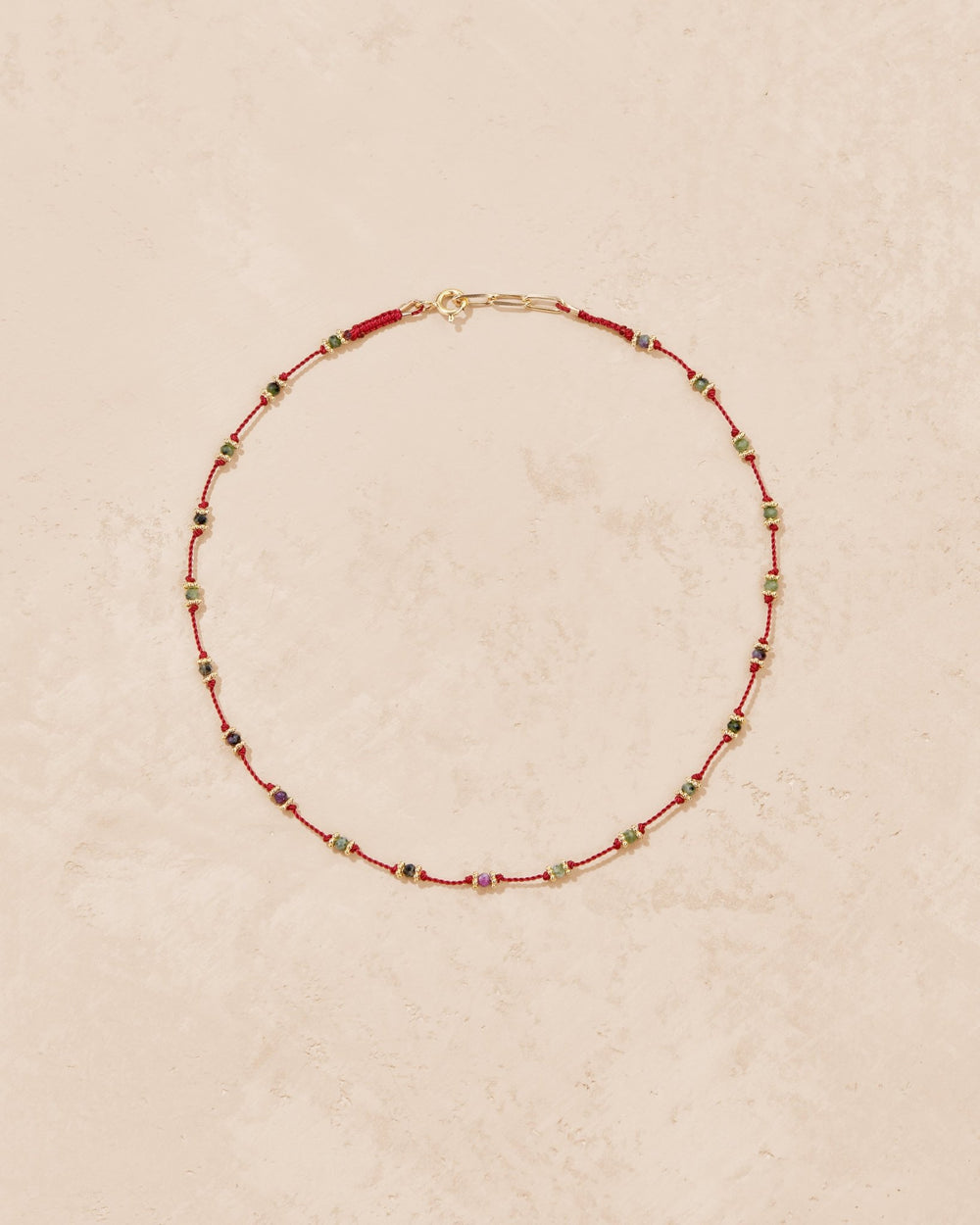 Collier Lotus Rouge Zoïsite - TITYARAVY