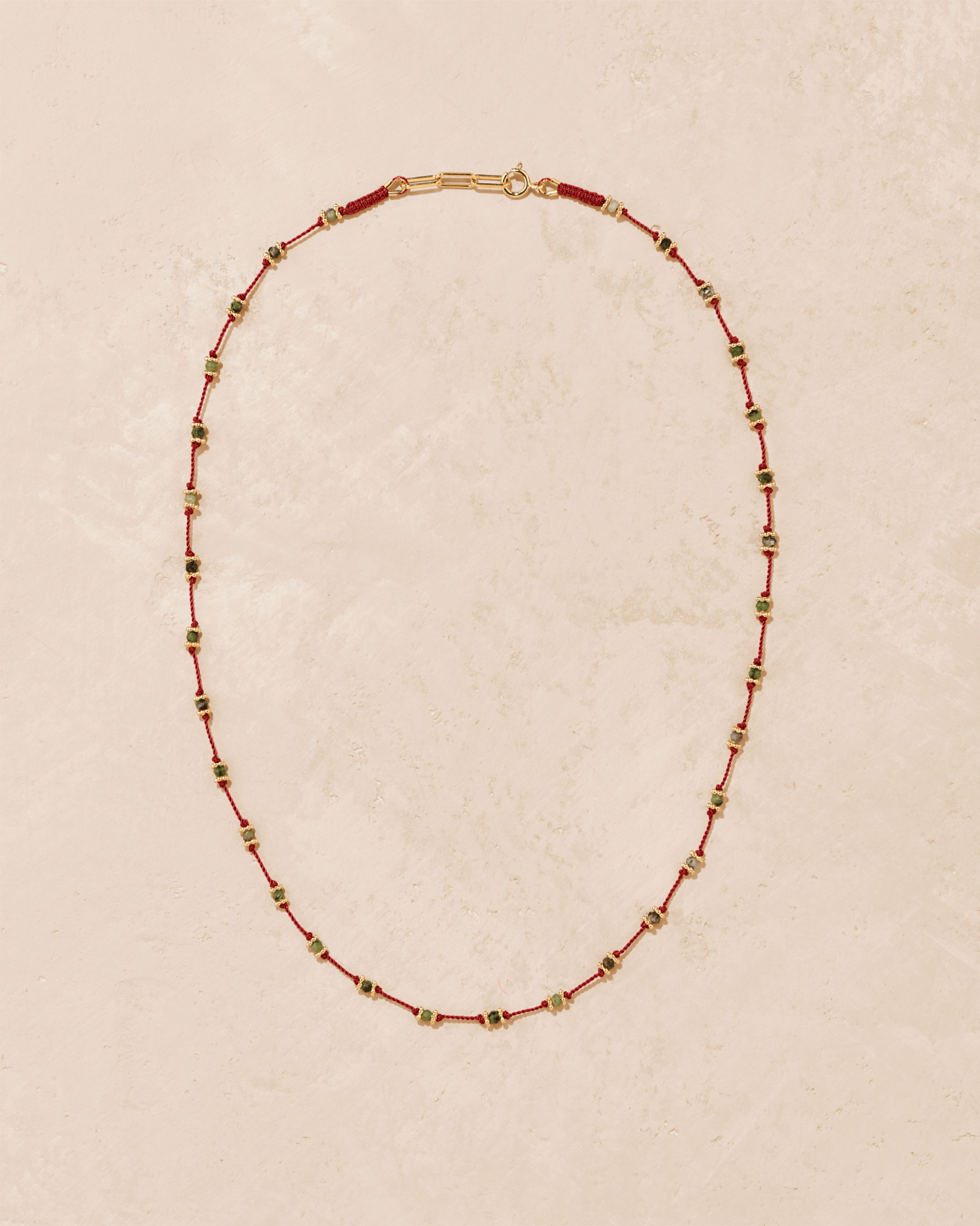 Collier Lotus Rouge Zoïsite - TITYARAVY