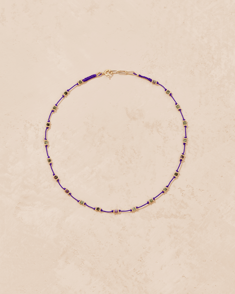 Lotus violet zoïsite necklace - TITYARAVY