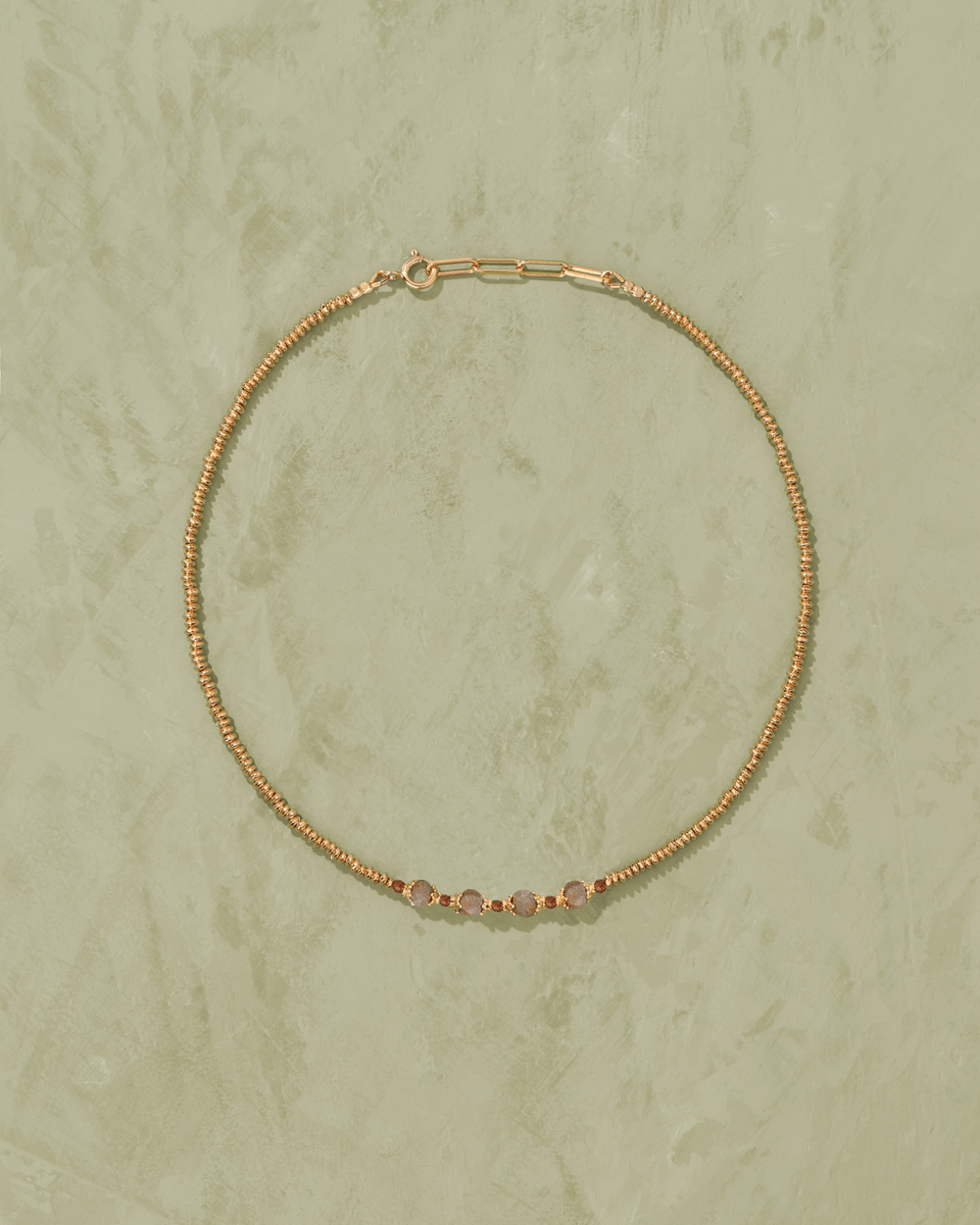 Sriphala Labradorite Nugget Necklace - TITYARAVY