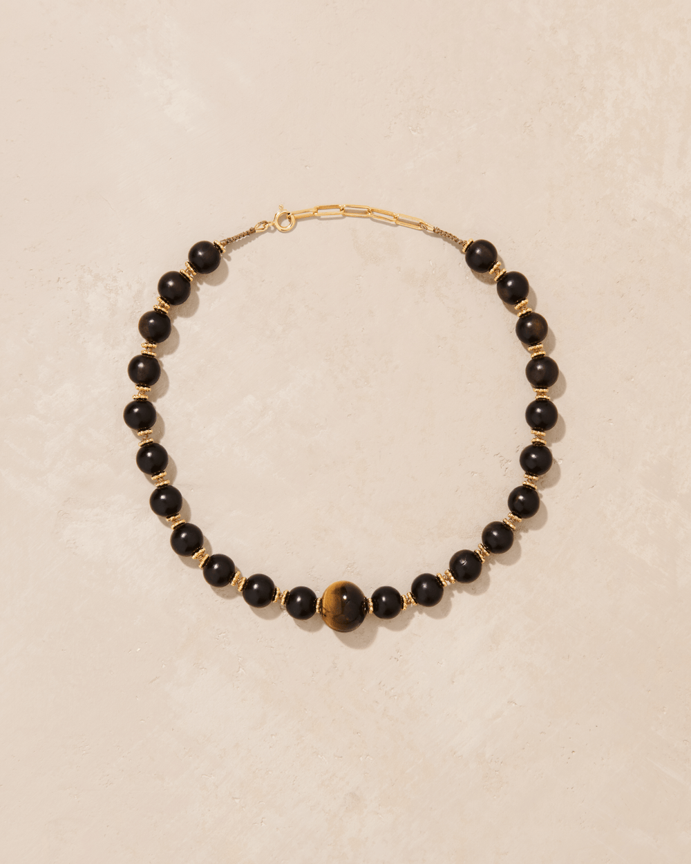 Collier Samhita Bois & Oeil de Tigre - TITYARAVY