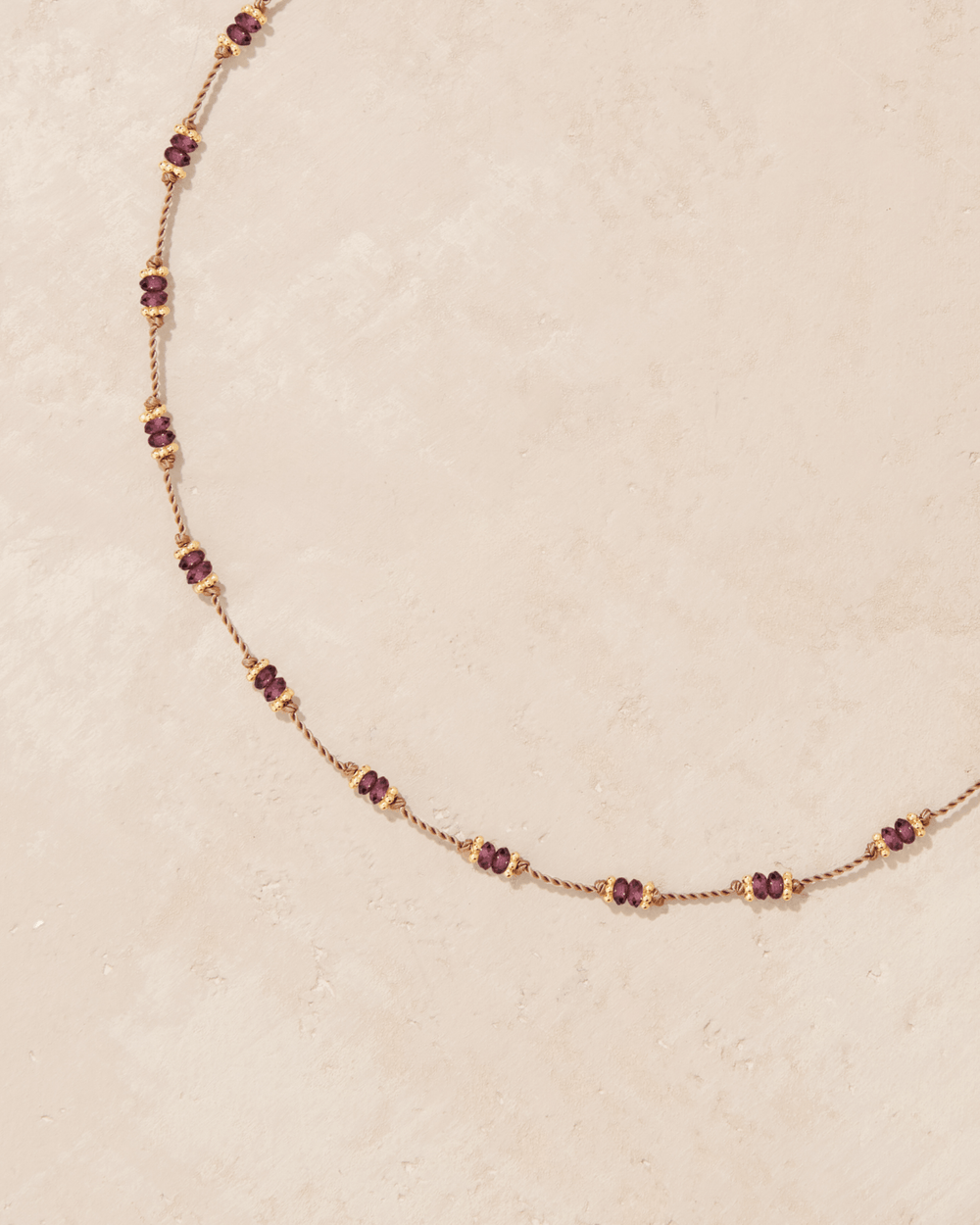 Collier Tiare Rhodolite - TITYARAVY