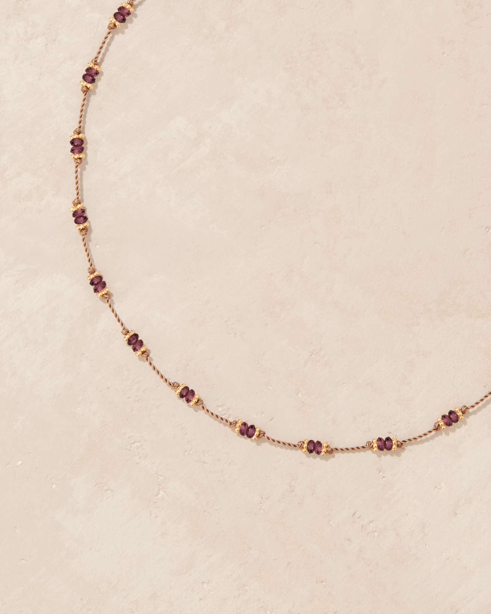 Collier Tiare Rhodolite - TITYARAVY
