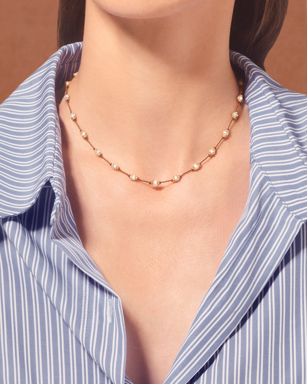 Collier Peony Perles D'eau Douce