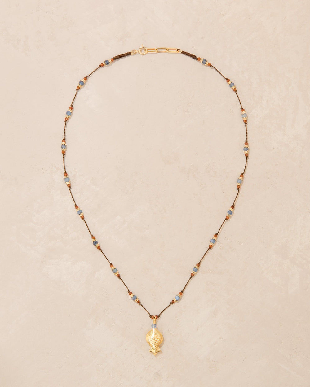 Talisman Sole Aigue Marine et Grenat - TITYARAVY